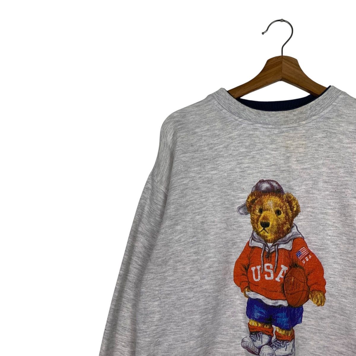 Japanese Brand BEAR WORLD Graphics Printed Crewneck Sweatshirt #2046-C89 Size US M / EU 48-50 / 2 - 6 Thumbnail