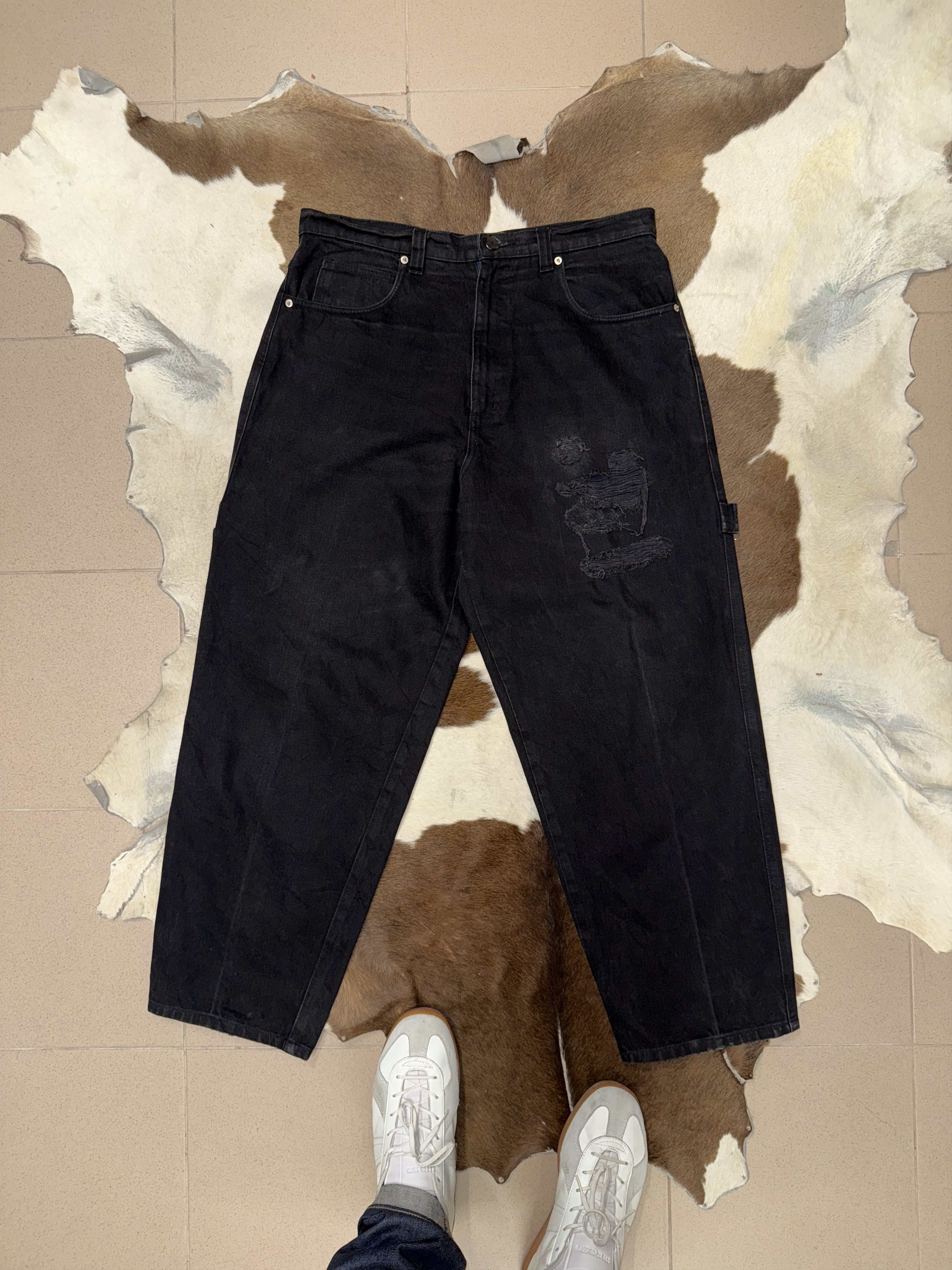 Marithe + Francois Girbaud black baggy jeans - 36