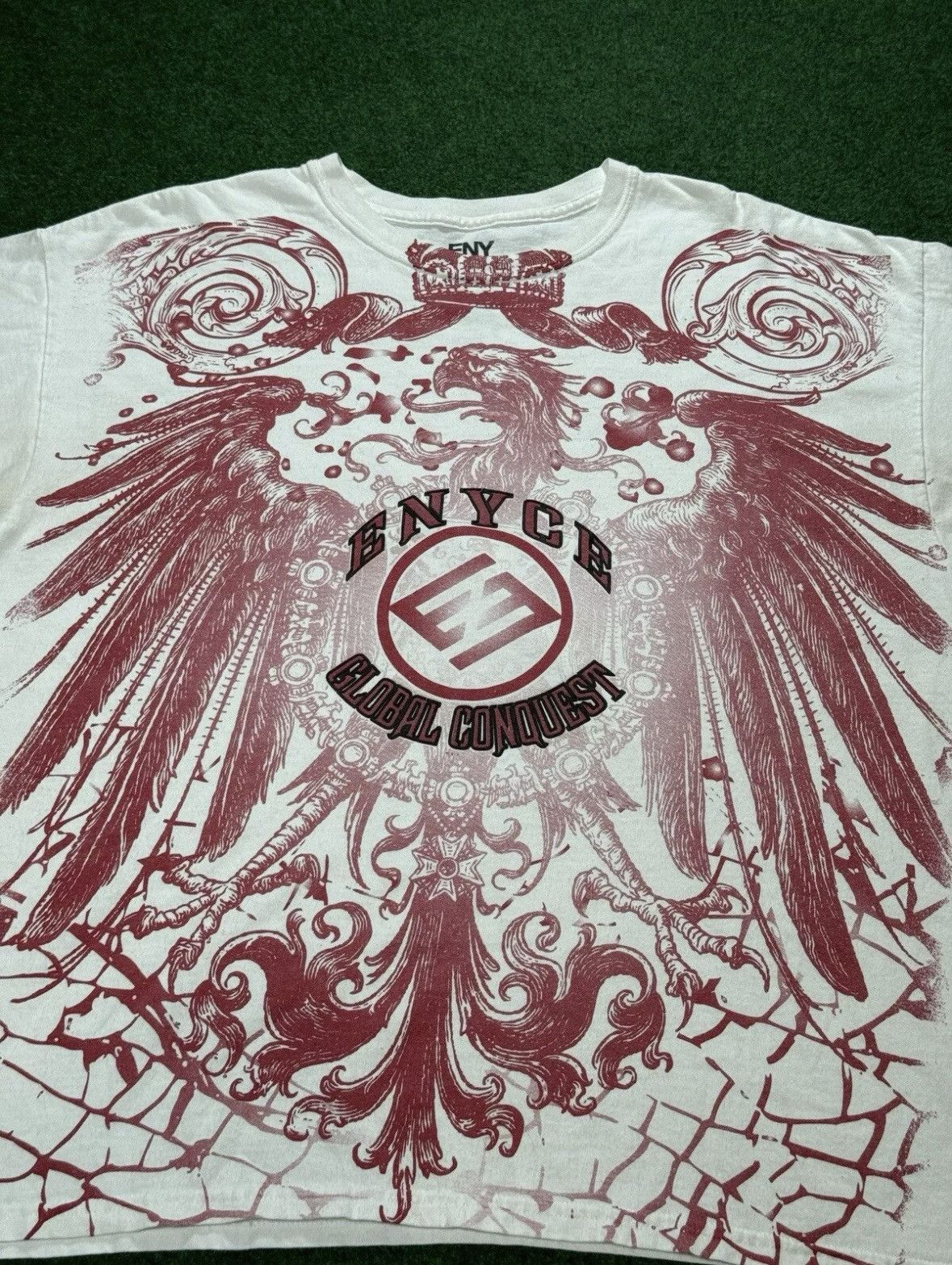 Enyce × Vintage Y2K Enyce MMA Elite Pinkman Grunge Hip Hop Mens XL T Shirt Size US XL / EU 56 / 4 - 2 Thumbnail