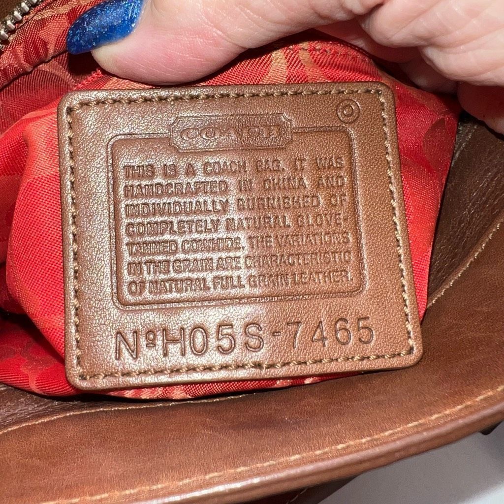 Coach Coach Hamilton Medium Cognac Leather Satchel Size ONE SIZE - 12 Thumbnail