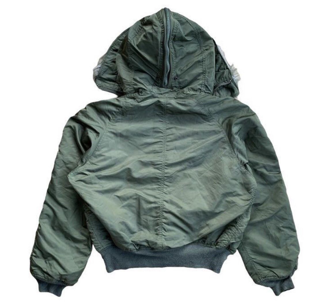 Alpha Industries × Number (N)ine Y2K Rick Owens Style Faux Fur Hood Jacket Alpha Industries Size US M / EU 48-50 / 2 - 2 Thumbnail