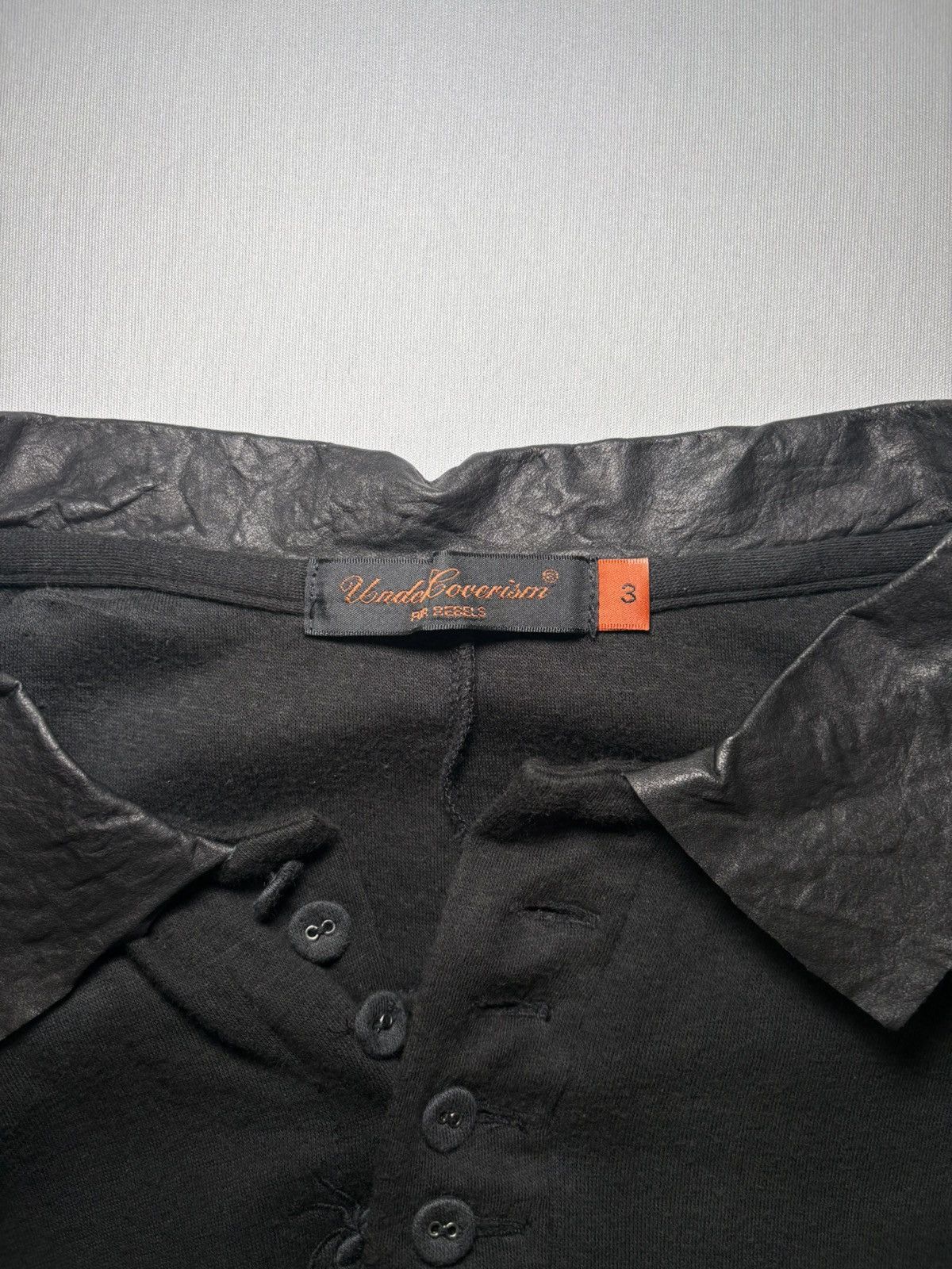 Undercover Undercover AW06 “Guruguru” Cowhide Collar Bug Polo Size US L / EU 52-54 / 3 - 8 Thumbnail