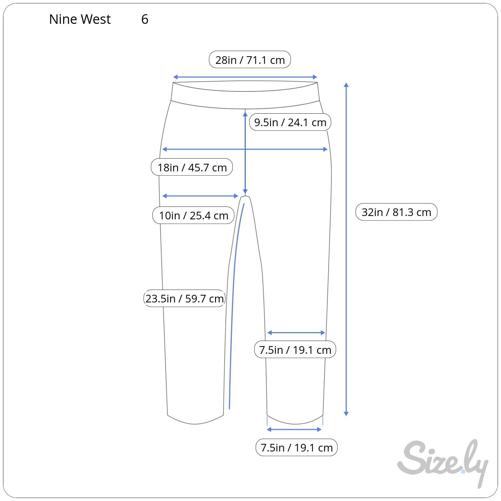 Nine West Nine West Chrystie Capri Pants Size 6 Relaxed Fit Blue Abstr Size 28" / US 6 / IT 42 - 2 Thumbnail