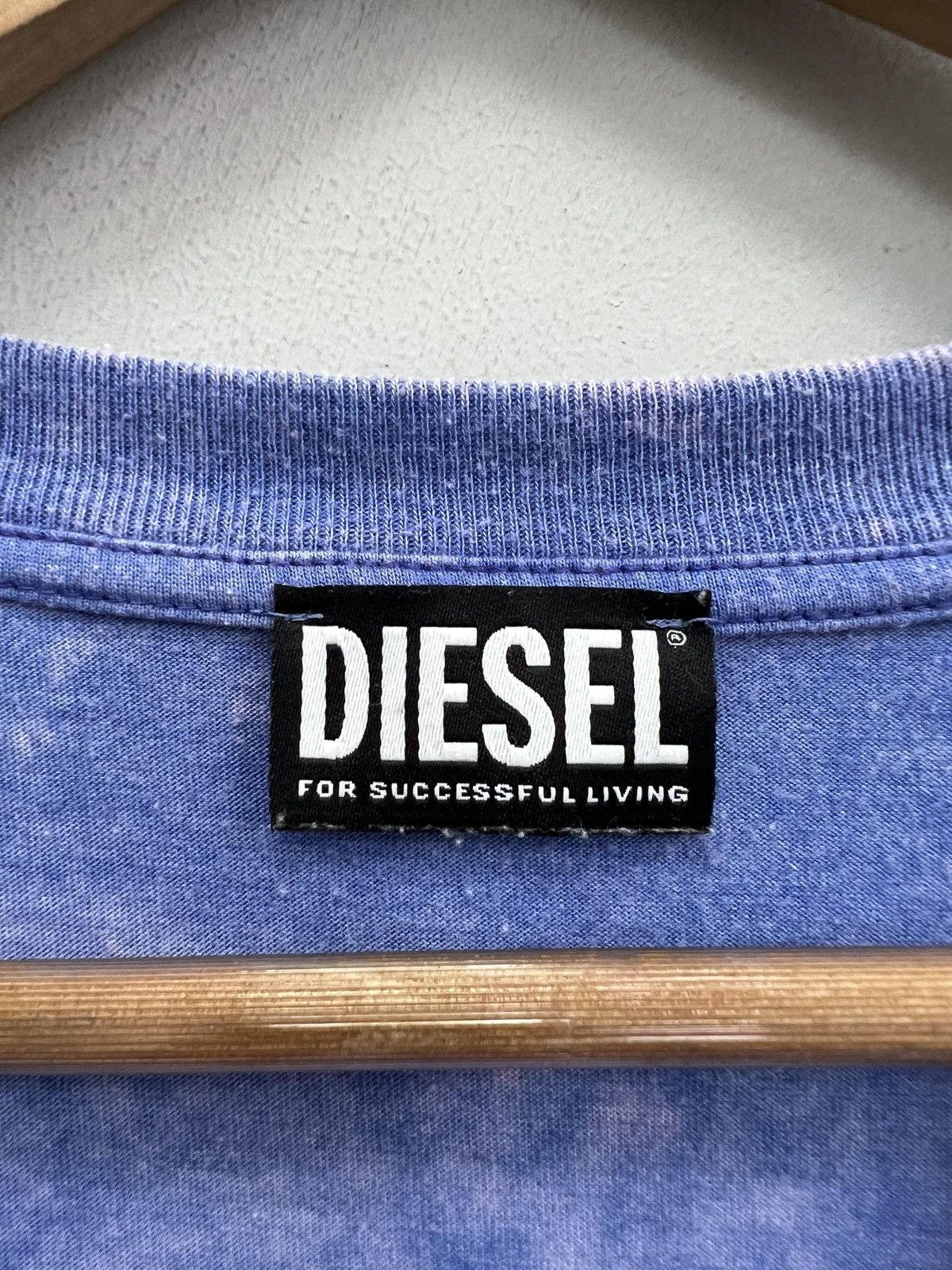 Diesel Diesel Blue Logo Washed Tee 90s Y2K Vintage Streetwear Size US L / EU 52-54 / 3 - 6 Thumbnail