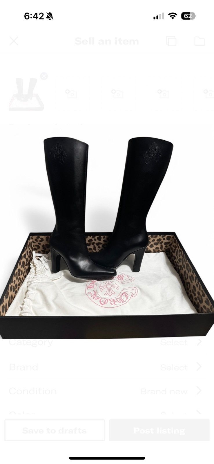 Chrome hearts sugar jones boots