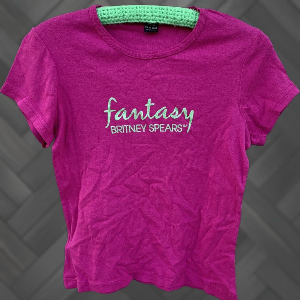 Vintage Fantasy Britney Spears t-shirt spell out Pink One Size T-Shirt Womens Size ONE SIZE - 1 Thumbnail