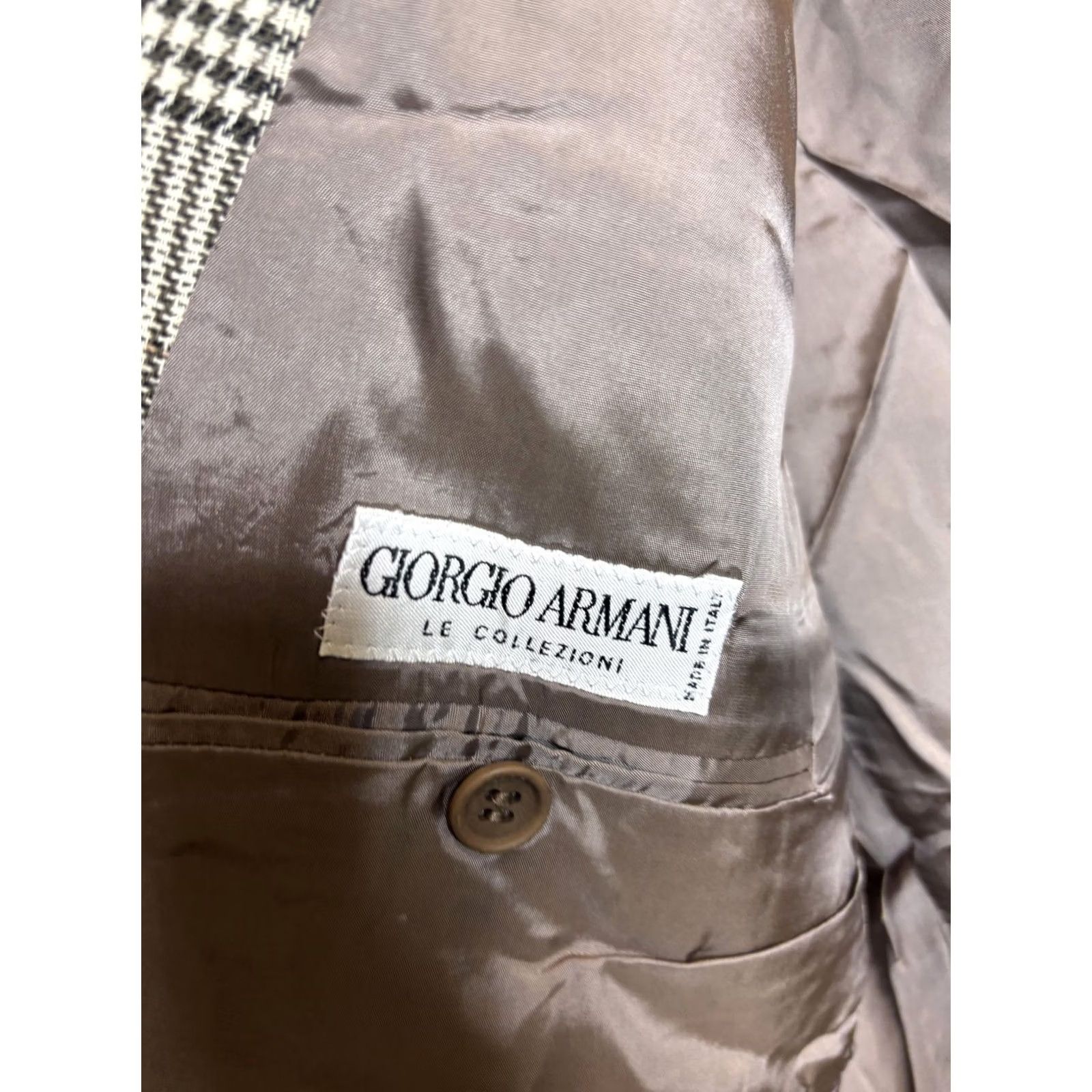 Giorgio Armani Giorgio Armani Sport Coat Mens 46 Gray Plaid Pure Virgin Wool Made In Italy Size US S / EU 44-46 / 1 - 7 Thumbnail
