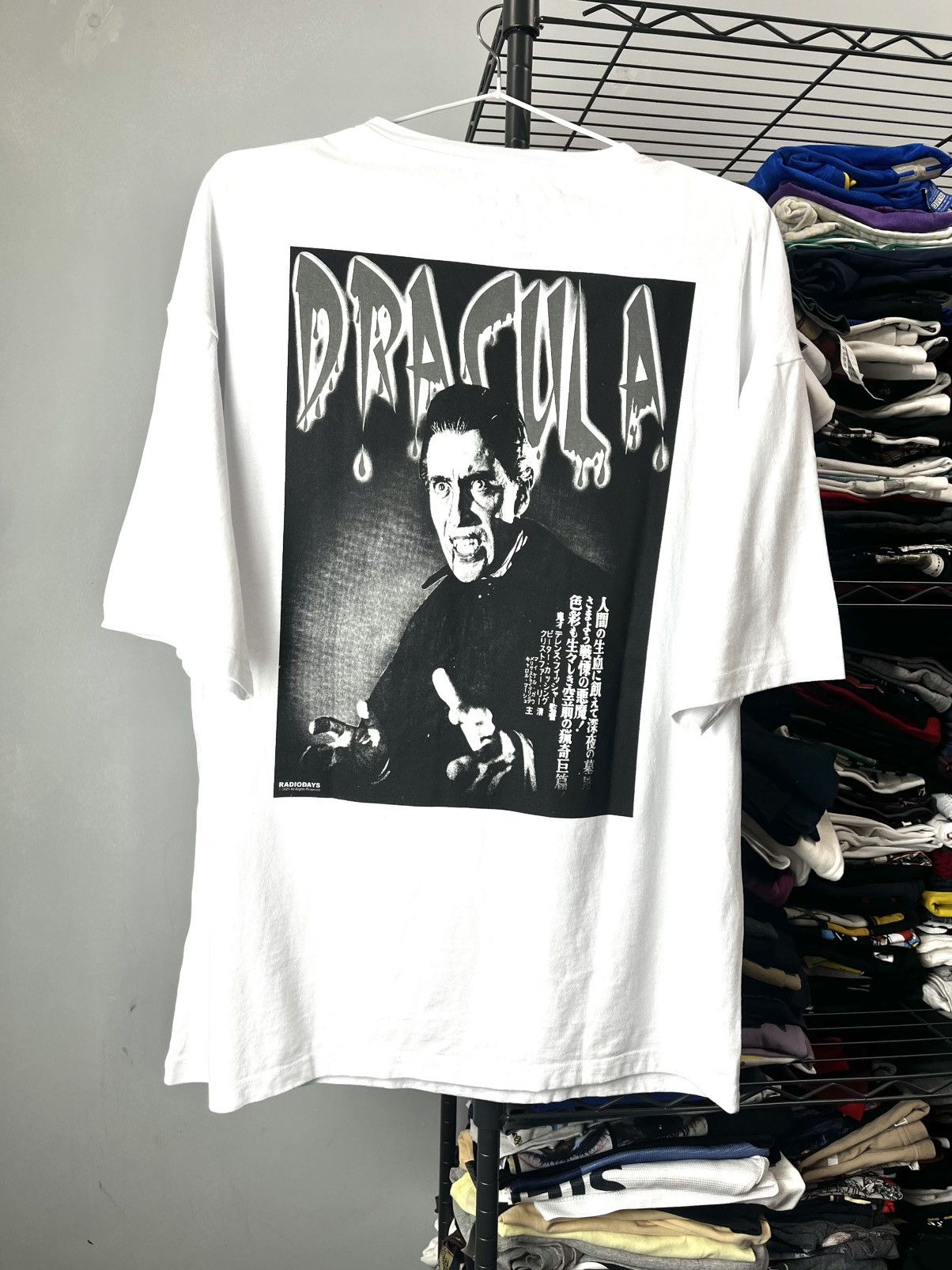 Vintage Dracula Vintage Horror Movie Graphic Tee White Size US L / EU 52-54 / 3 - 1 Thumbnail