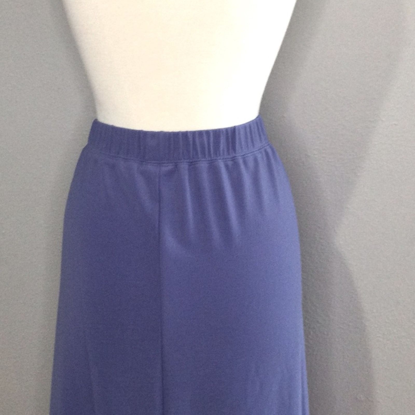 Other Susan Graver Purple Knee Length Split Back Straight Skirt 3X Size 42" / US 20 - 8 Thumbnail