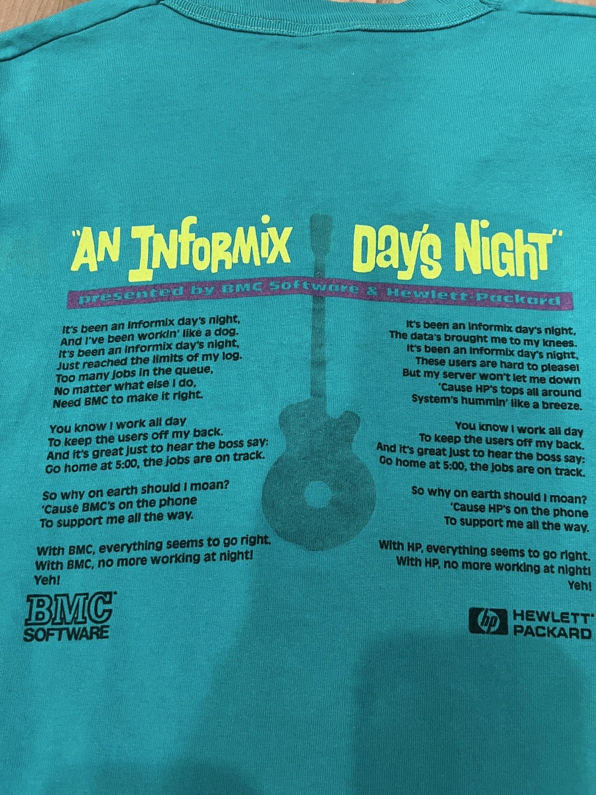 Band Tees × Microsoft × Vintage Vintage The Beatles x HP Computers “Eight Days A Week” Tee Size US XL / EU 56 / 4 - 3 Thumbnail