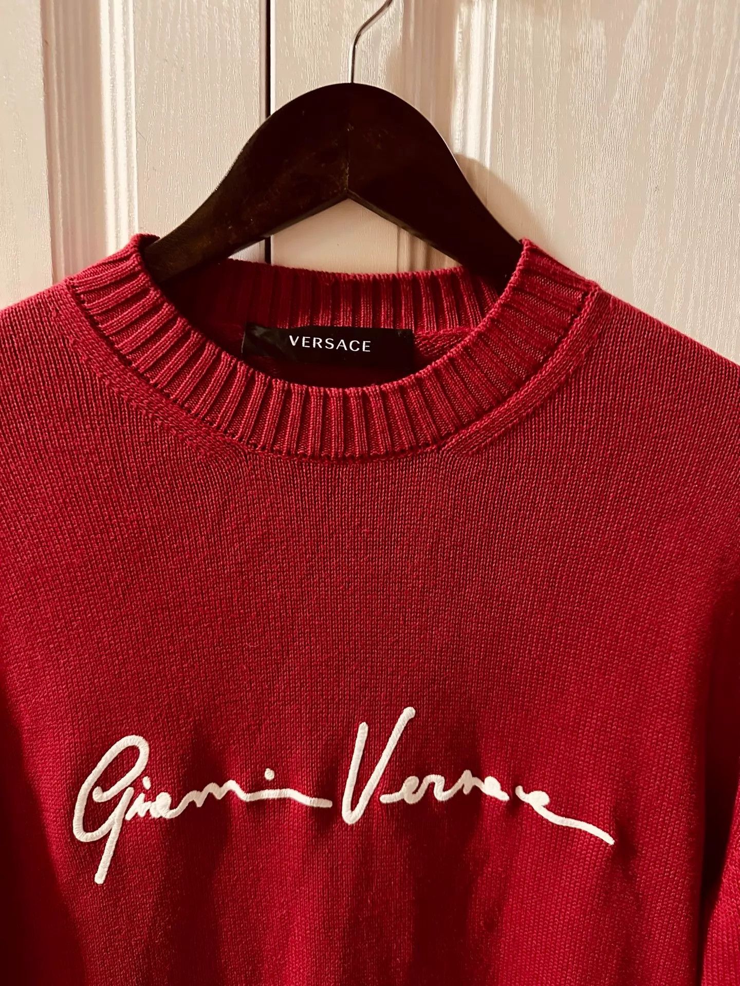 Versace Versace All-Over Embroidered Logo Sweater 98N 46M Size US S / EU 44-46 / 1 - 3 Thumbnail