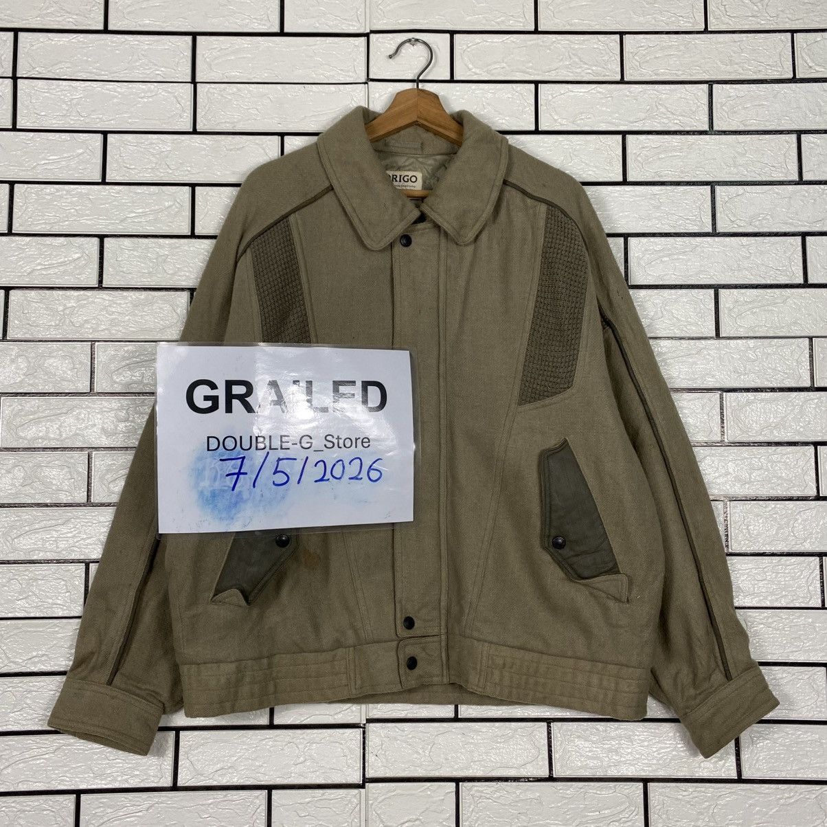 Japanese Brand Vintage Wool Bomber Jacket Drigo Japan Issey Miyake Size US L / EU 52-54 / 3 - 1 Thumbnail