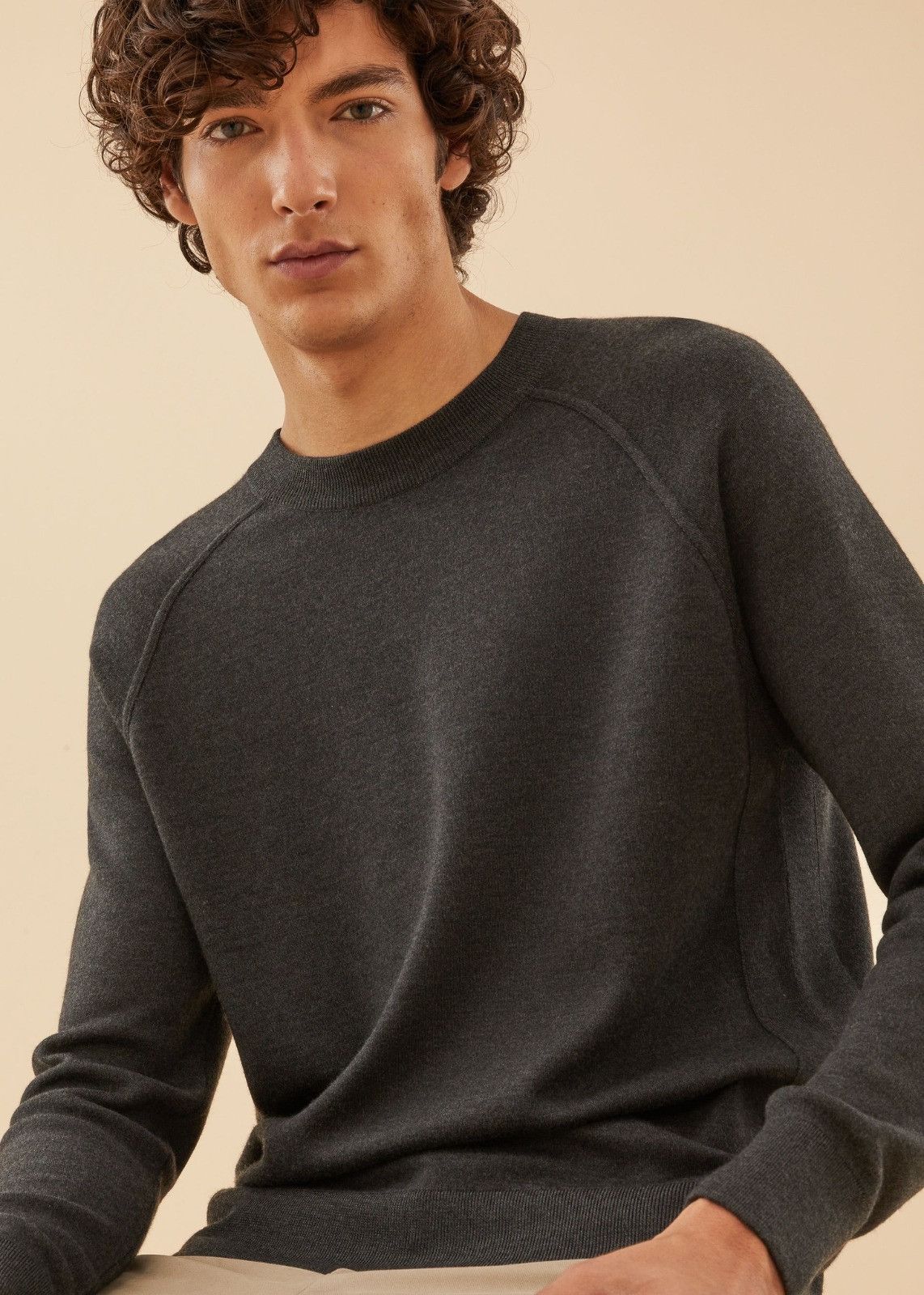 Loro Piana o1srvl11e1224 Cashmere Wool Crewneck Sweater in Grey Size US XL / EU 56 / 4 - 2 Thumbnail
