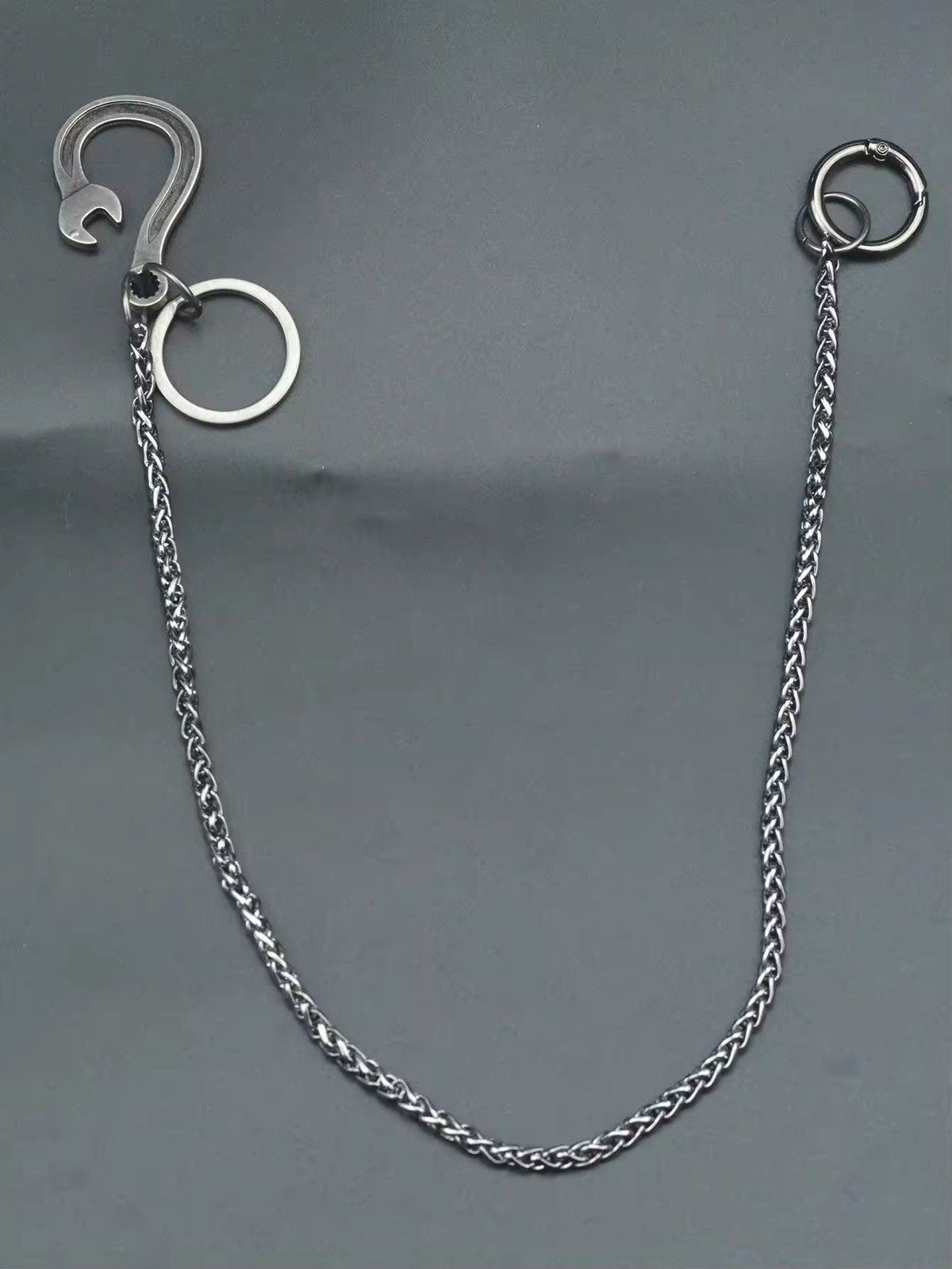 Other Dark Punk Chunky Gunmetal Trousers chain Size ONE SIZE - 1 Thumbnail