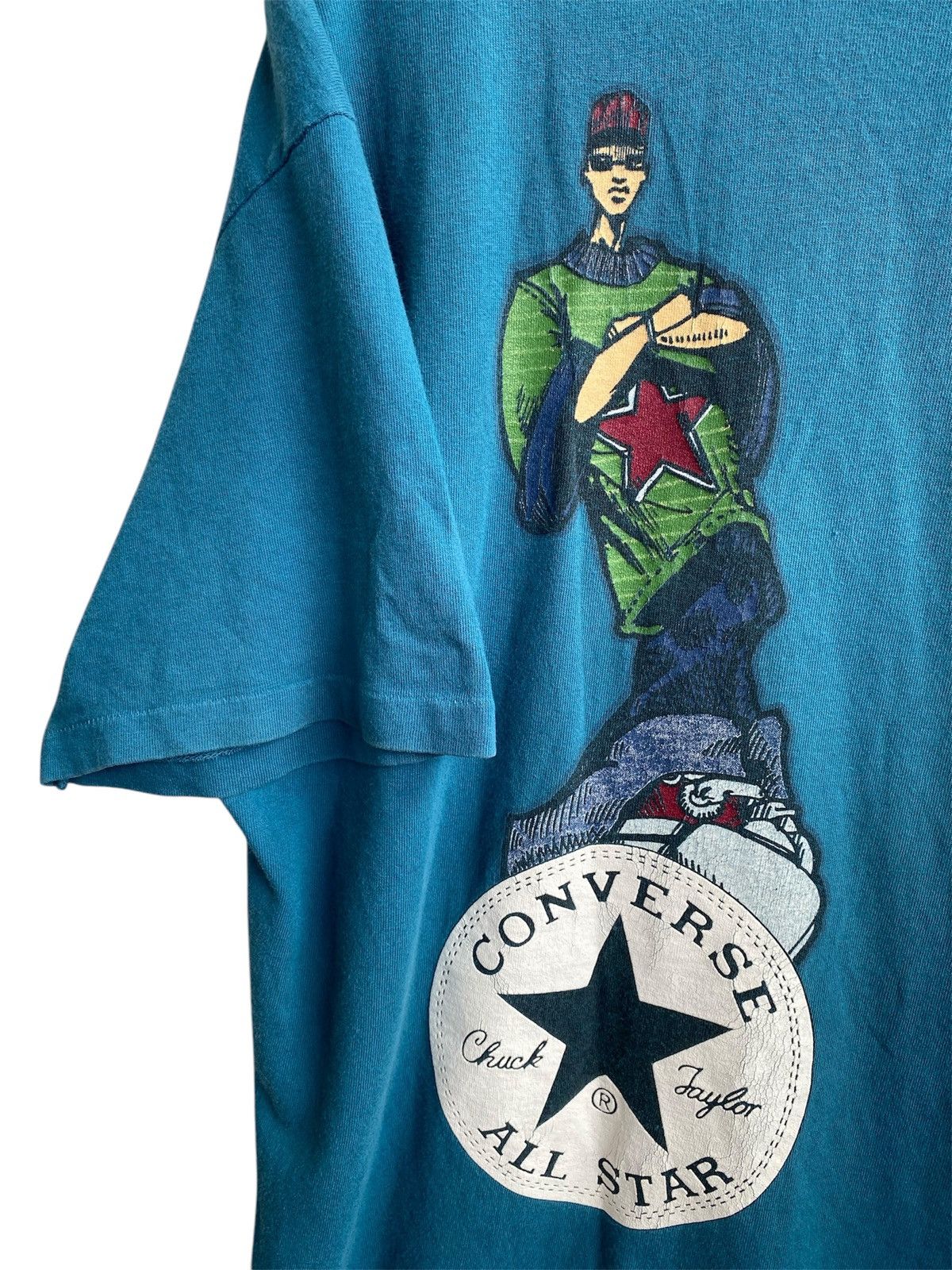 Converse × Vintage Vintage Converse All Star Chuck Taylor HipHop tee Size US L / EU 52-54 / 3 - 4 Thumbnail
