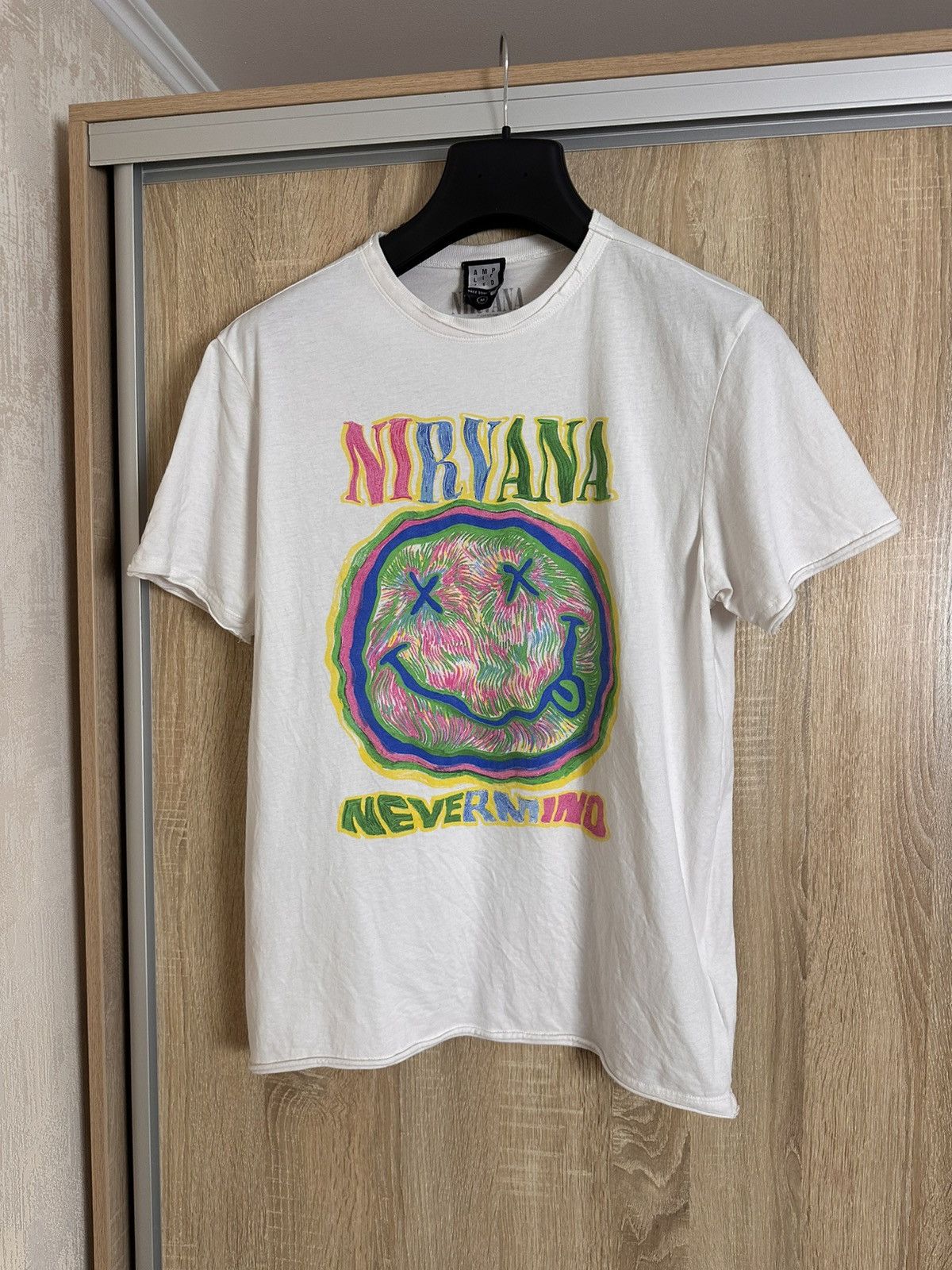 Nirvana 🔥 Nirvana Nevermind Smile Kurt Cobain Rock Band T Shirt Y2K Size US M / EU 48-50 / 2 - 1 Thumbnail