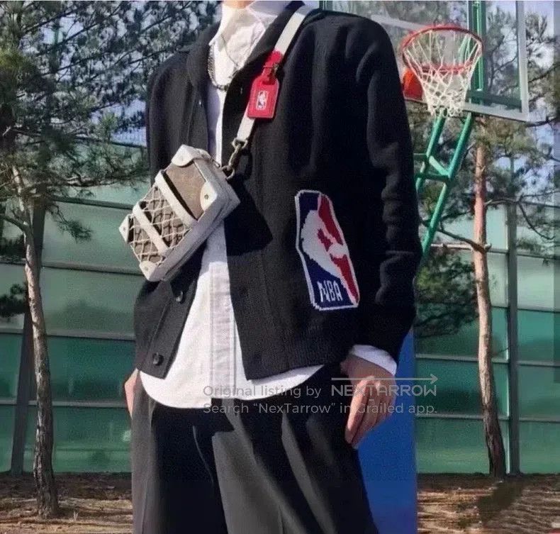 LV x NBA Black Knit Jacket.
