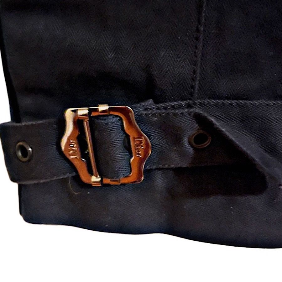 Dior Authentic Christian Dior 04 AW Galliano Black Bondage Denim Size 25" / US 0 / IT 36 - 2 Thumbnail
