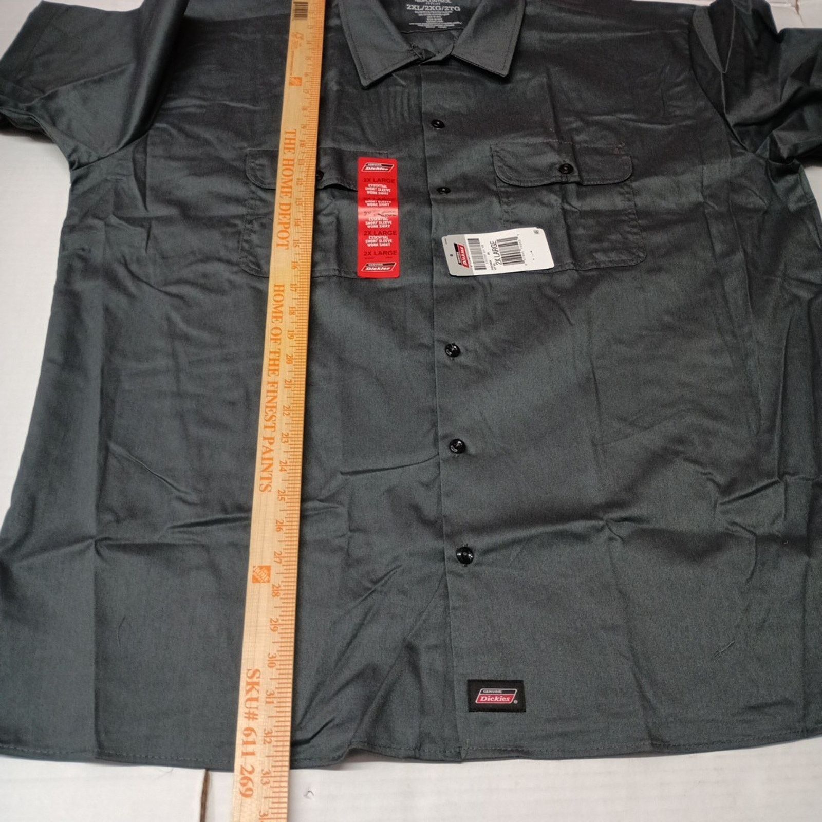 Dickies Dickies Essential Work Shirt Mens Size 2XL Gray Temp Control Size US XXL / EU 58 / 5 - 5 Thumbnail