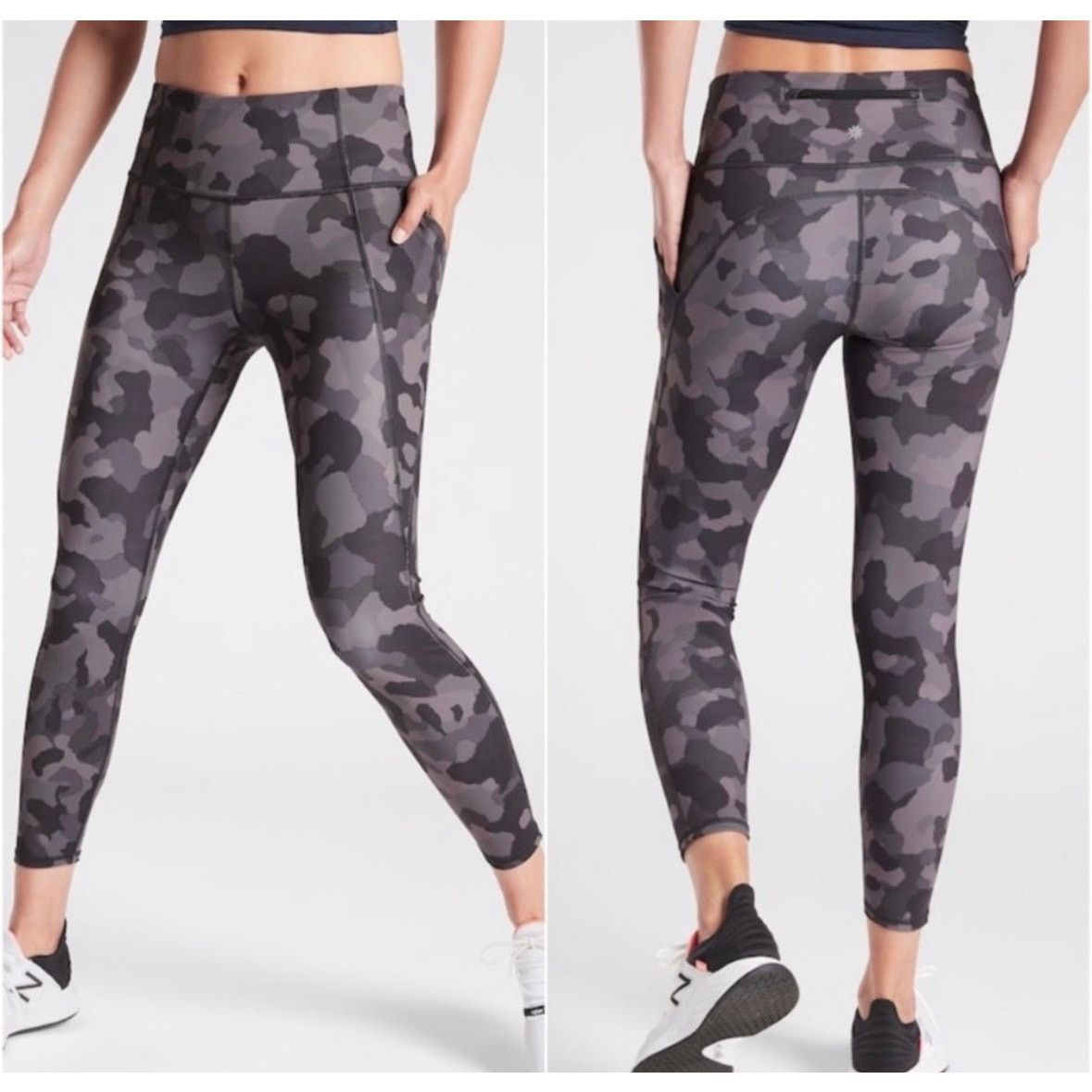 Athleta Athleta lightening camouflage leggings black small Size 28" / US 6 / IT 42 - 1 Thumbnail