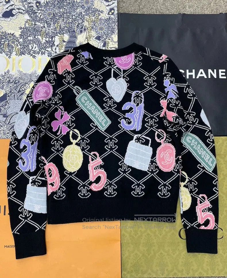 Chanel Chanel Colored Cashmere Knit Sweater. Size US M / EU 48-50 / 2 - 3 Thumbnail