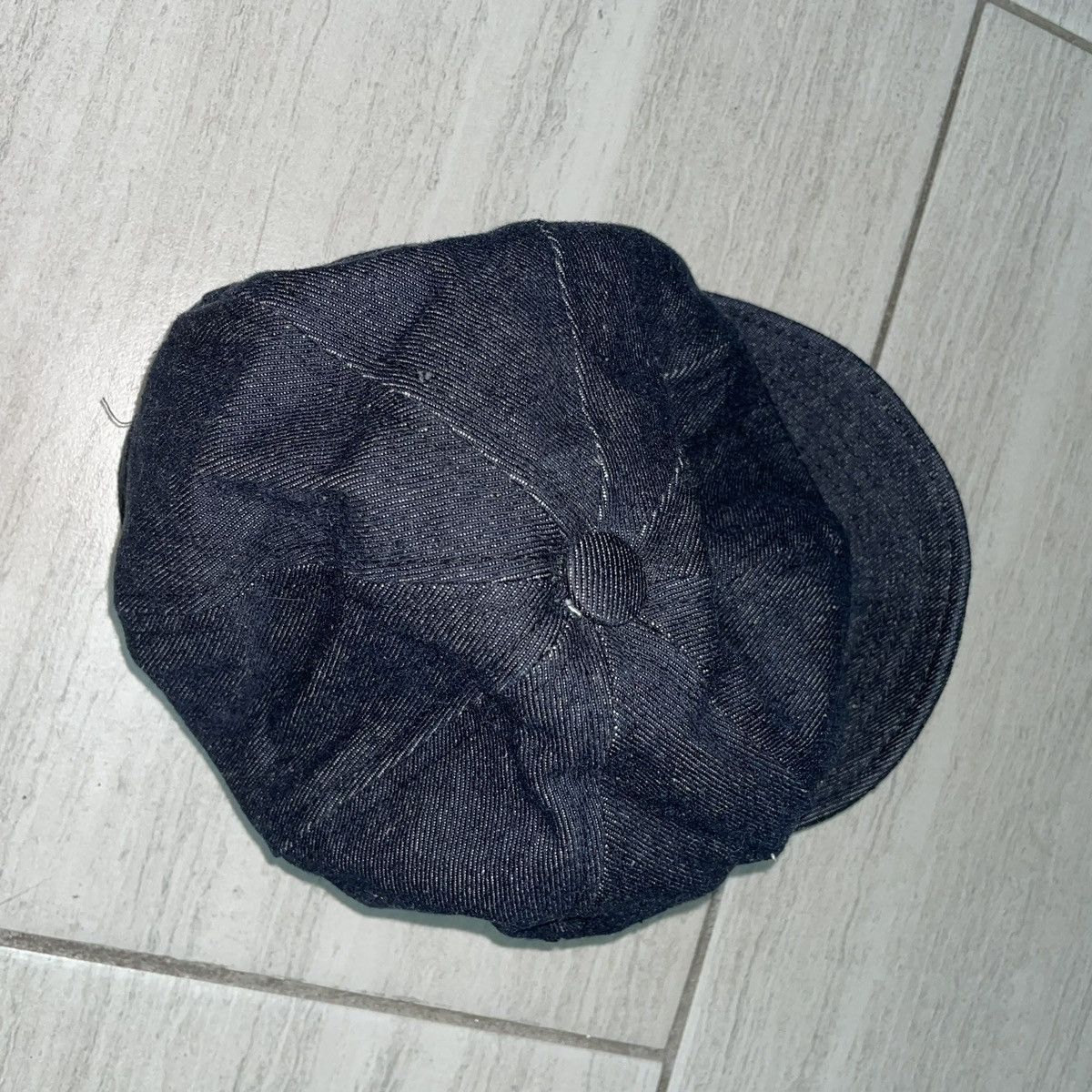 Vintage Denim paperboy hat made in USA Size ONE SIZE - 4 Thumbnail