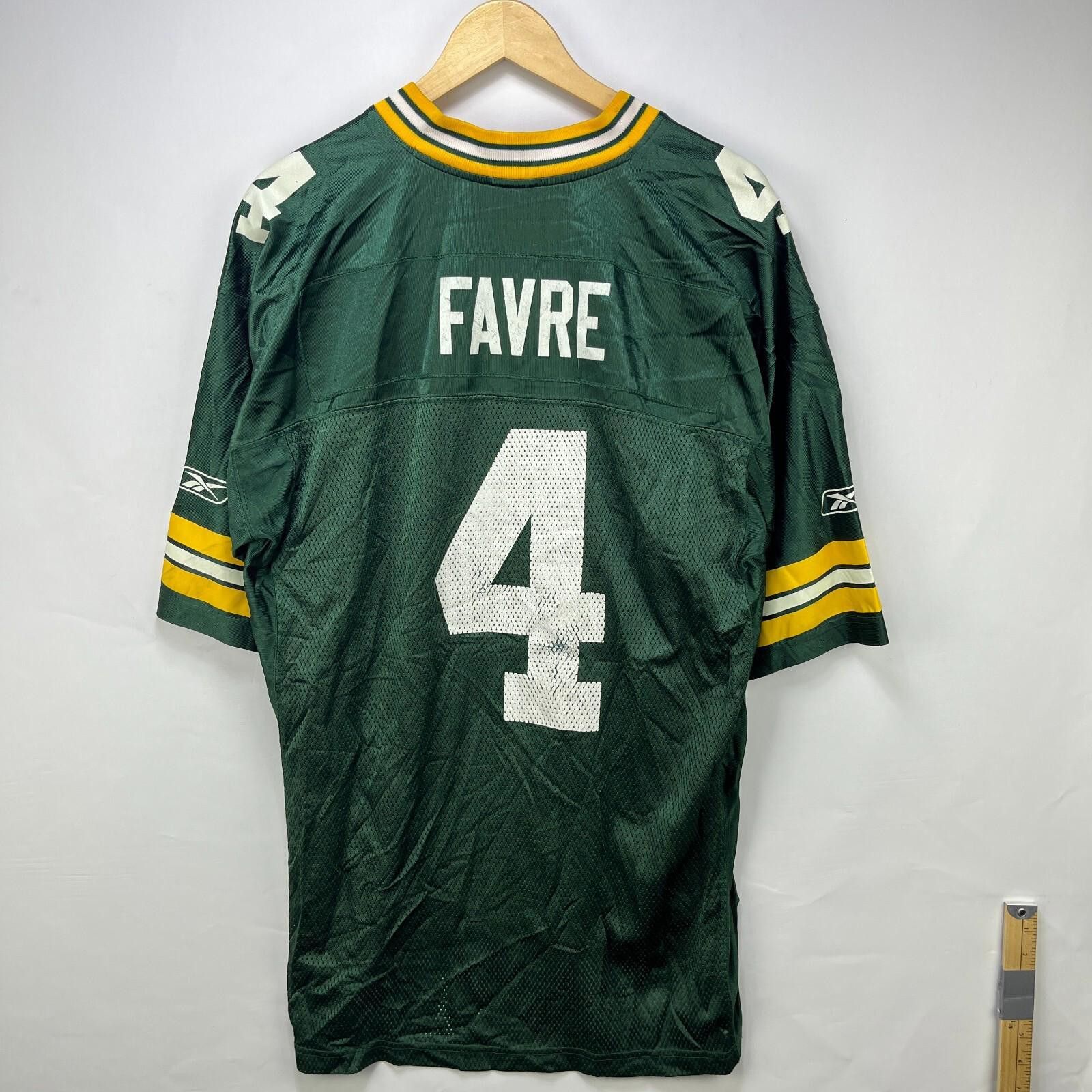 Reebok Vintage 90s Green Bay Packers Brett Favre NFL Jersey Large Size ONE SIZE - 5 Thumbnail