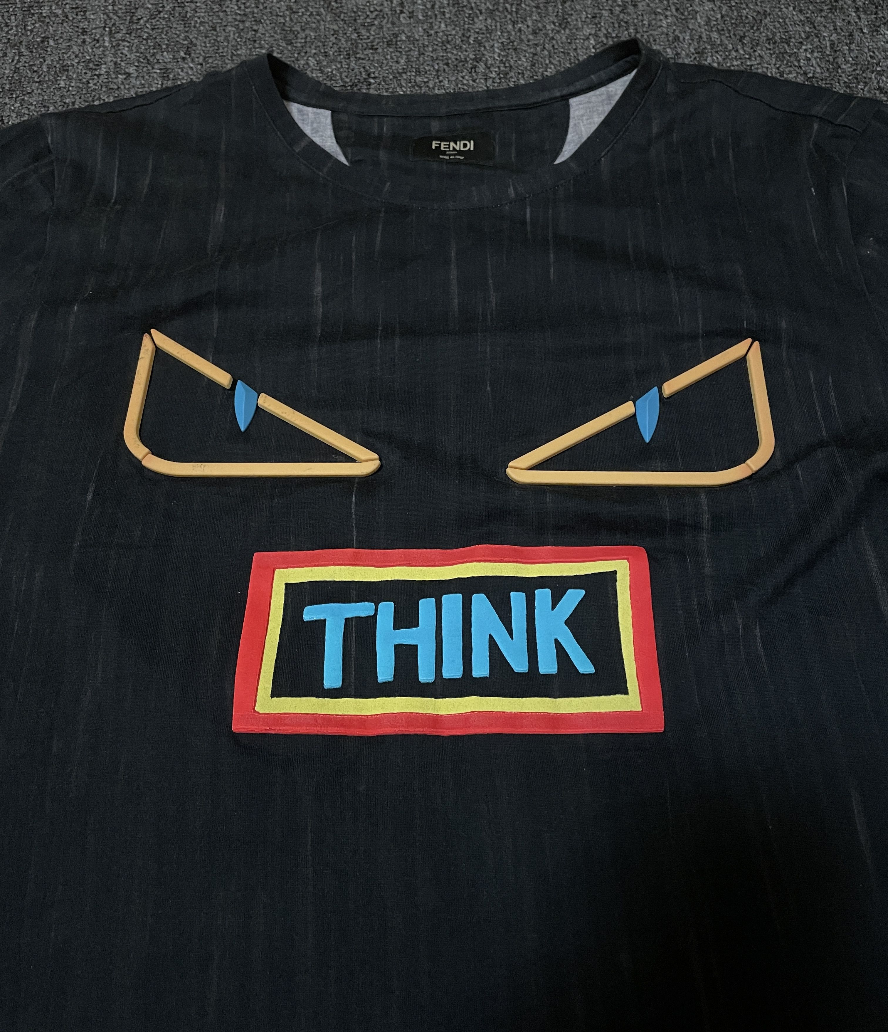 Fendi FENDI Imps 3D Logo t-shirt size 50/M-L Size US M / EU 48-50 / 2 - 2 Thumbnail