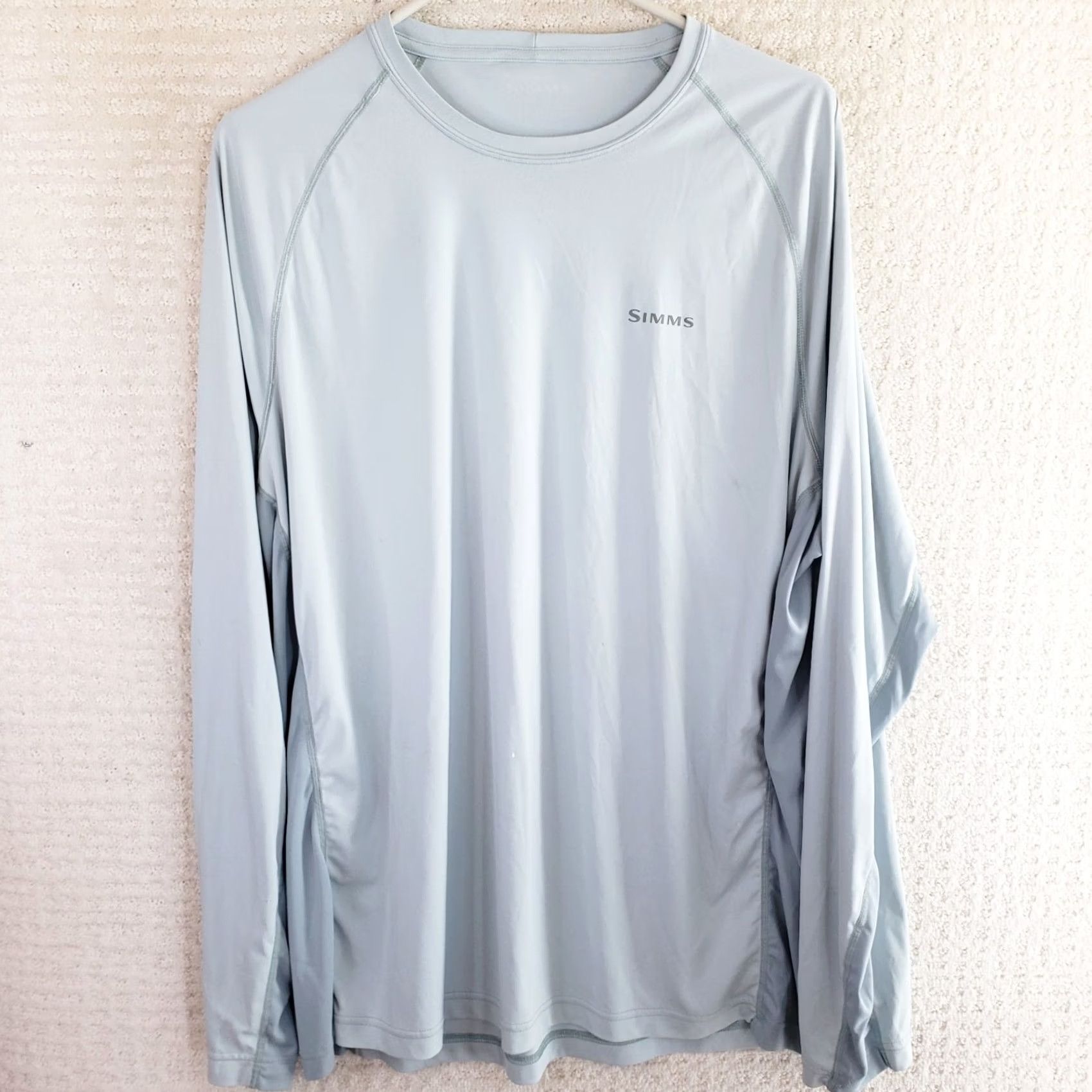 Vintage Simms Shirt Mens Large L Long Sleeve SolarFlex UPF50+ Blue Performance Fishing Activewear Shirt Mens L Blue Size US L / EU 52-54 / 3 - 2 Thumbnail