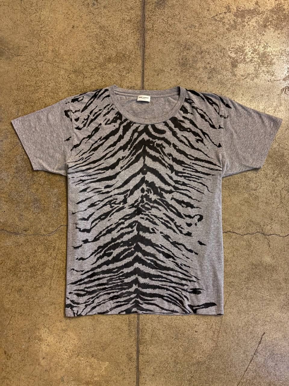 saint laurent ss'13 tiger animal print tee by hedi slimane