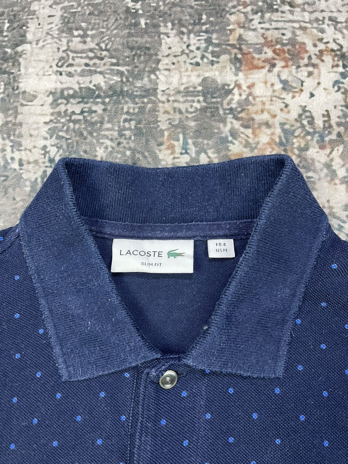 Lacoste Lacoste Polka Dot Slim Fit Polos Size US M / EU 48-50 / 2 - 9 Thumbnail