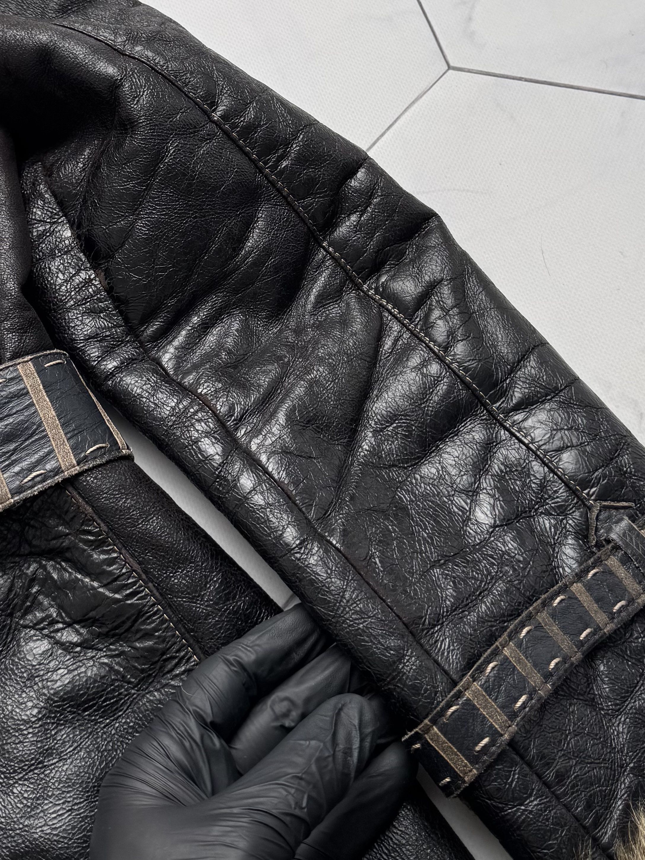 Vintage Vintage Real Sheepskin Hooded Coat With Belted (B550)E2D15 Size S / US 4 / IT 40 - 17 Thumbnail