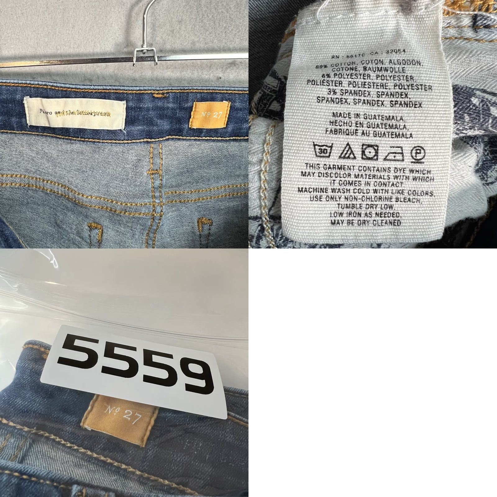 Vintage VINTAGE Pilcro And The Letterpress Skinny Jeans Adult Womens 27 Blue Dark Wash Slim Size 27" / US 4 / IT 40 - 8 Thumbnail