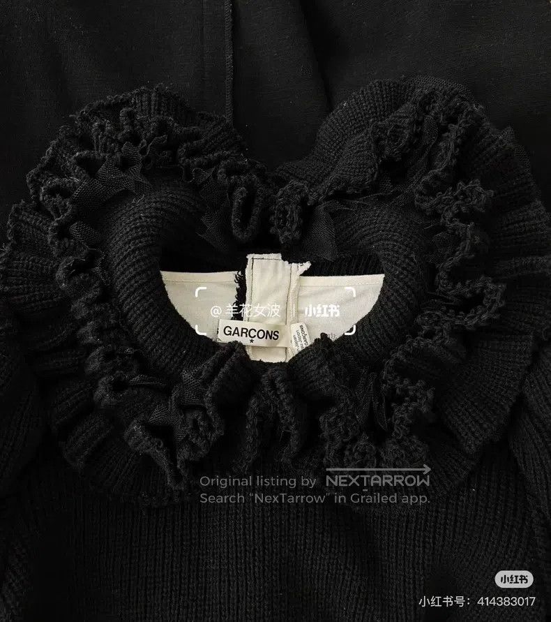 Comme des Garcons Comme Des Garcons Layered Lace Collar Princess Sleeve Dres Size S / US 4 / IT 40 - 6 Thumbnail