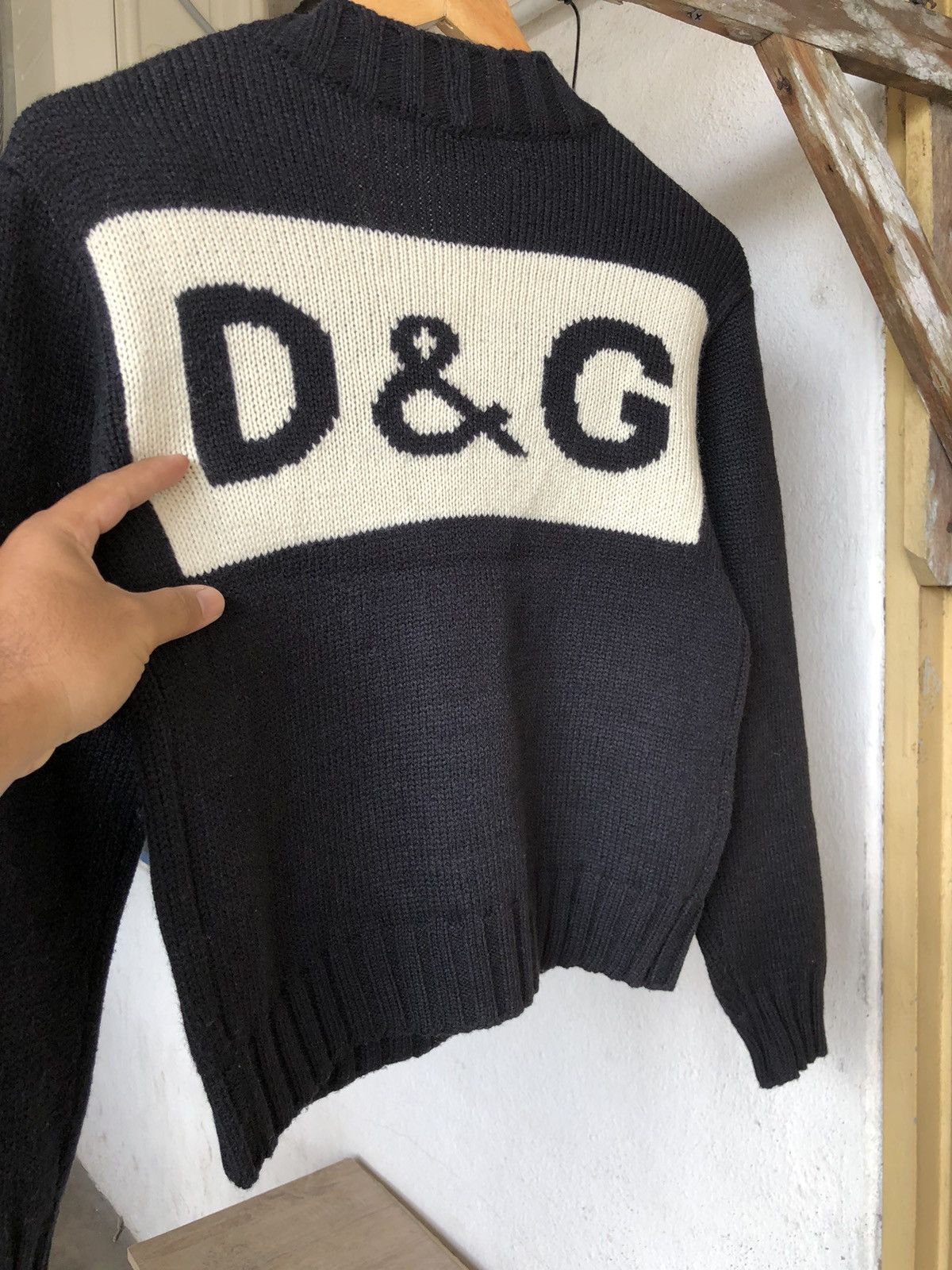 Dolce & Gabbana Vintage 90s Dolce & Gabbana Big Logo Crop Knitwear Size S / US 4 / IT 40 - 15 Thumbnail