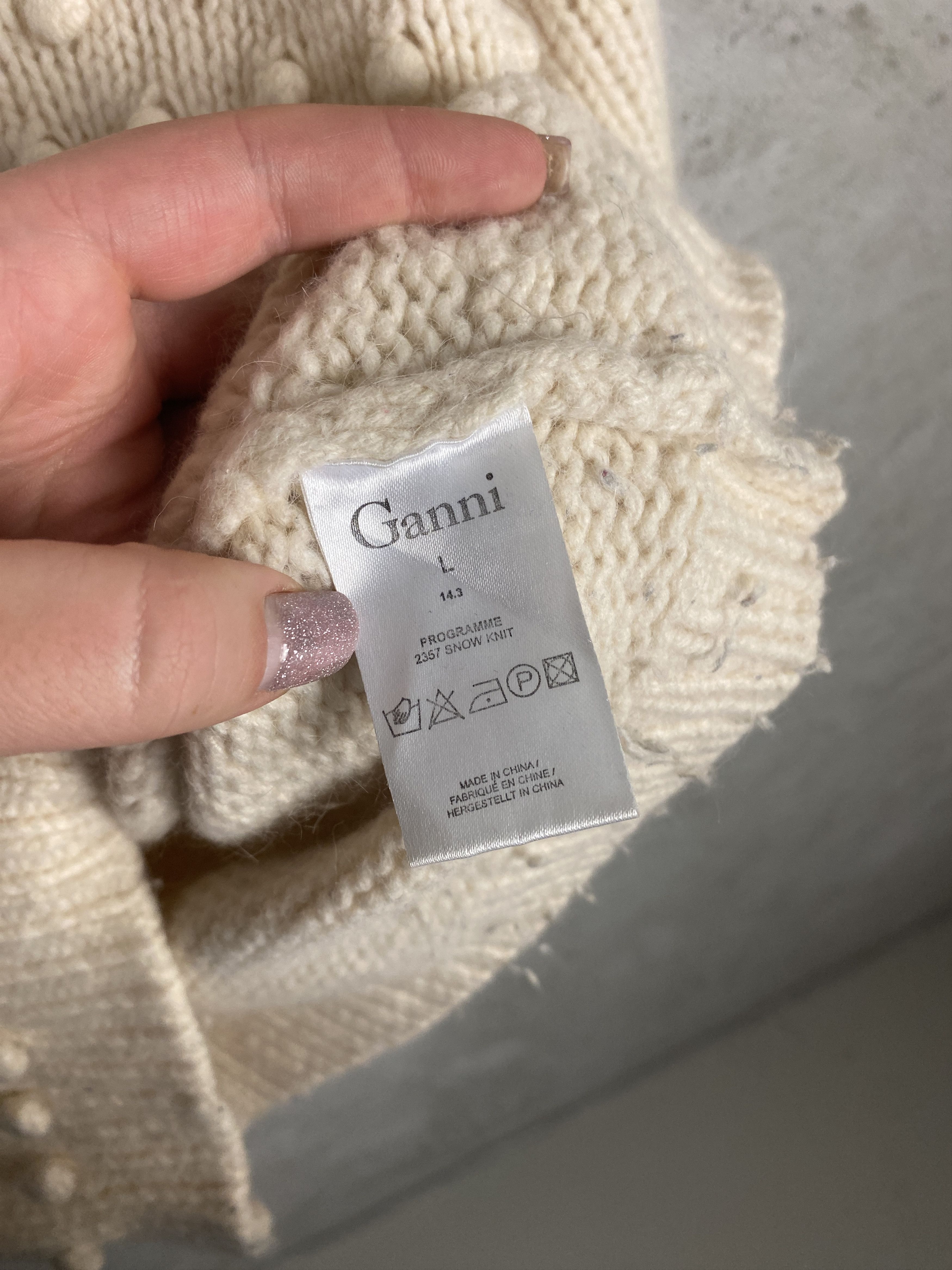 Ganni Ganni Snow Knit sweater knitwear Size M / US 6-8 / IT 42-44 - 4 Thumbnail