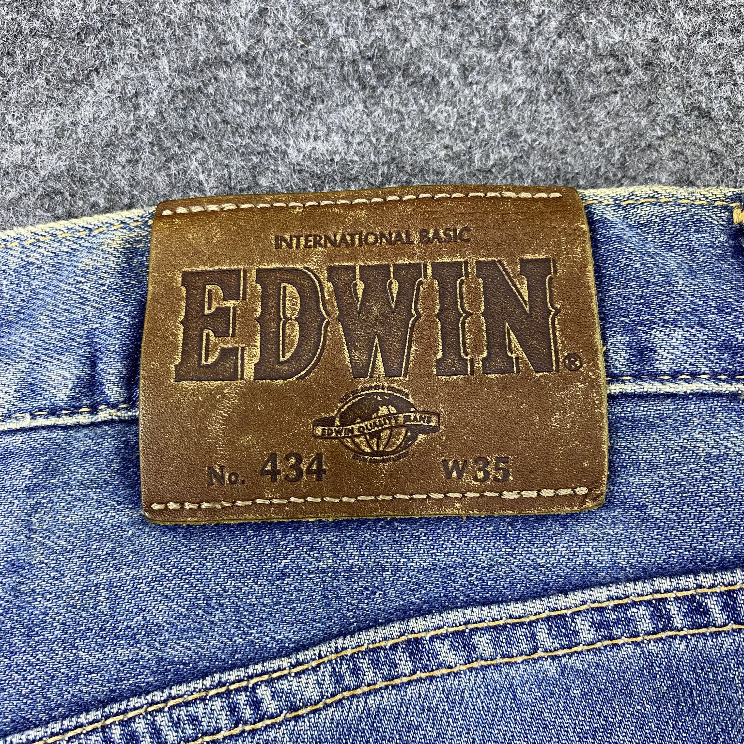 Edwin Vintage Edwin 434 Distress Blue Wash Denim-J1185 Size US 32 / EU 48 - 13 Thumbnail