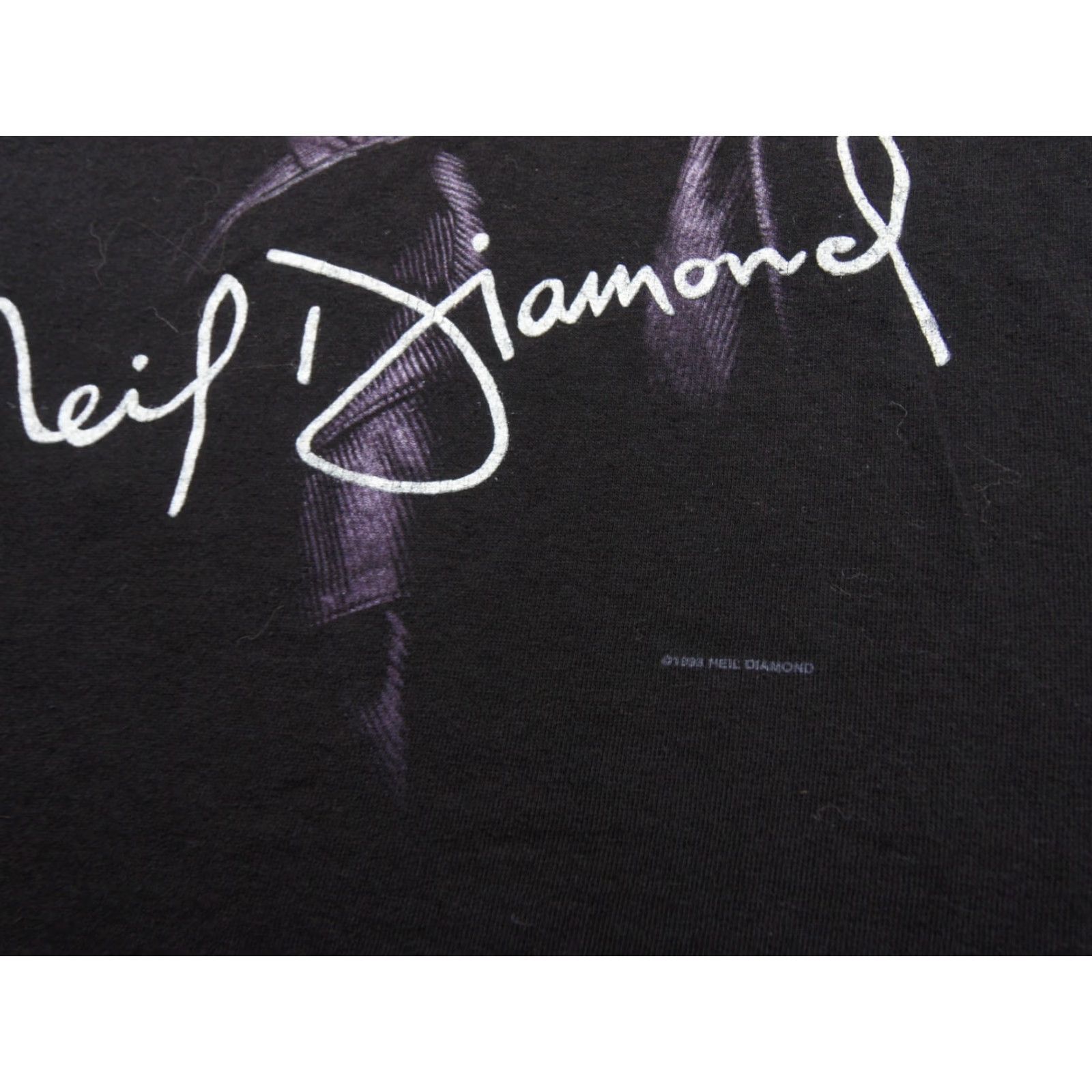 Vintage Vintage Neil Diamond Shirt Mens Large Black 90s Band Tee 1996 Tour Concert Adult Size US L / EU 52-54 / 3 - 3 Thumbnail
