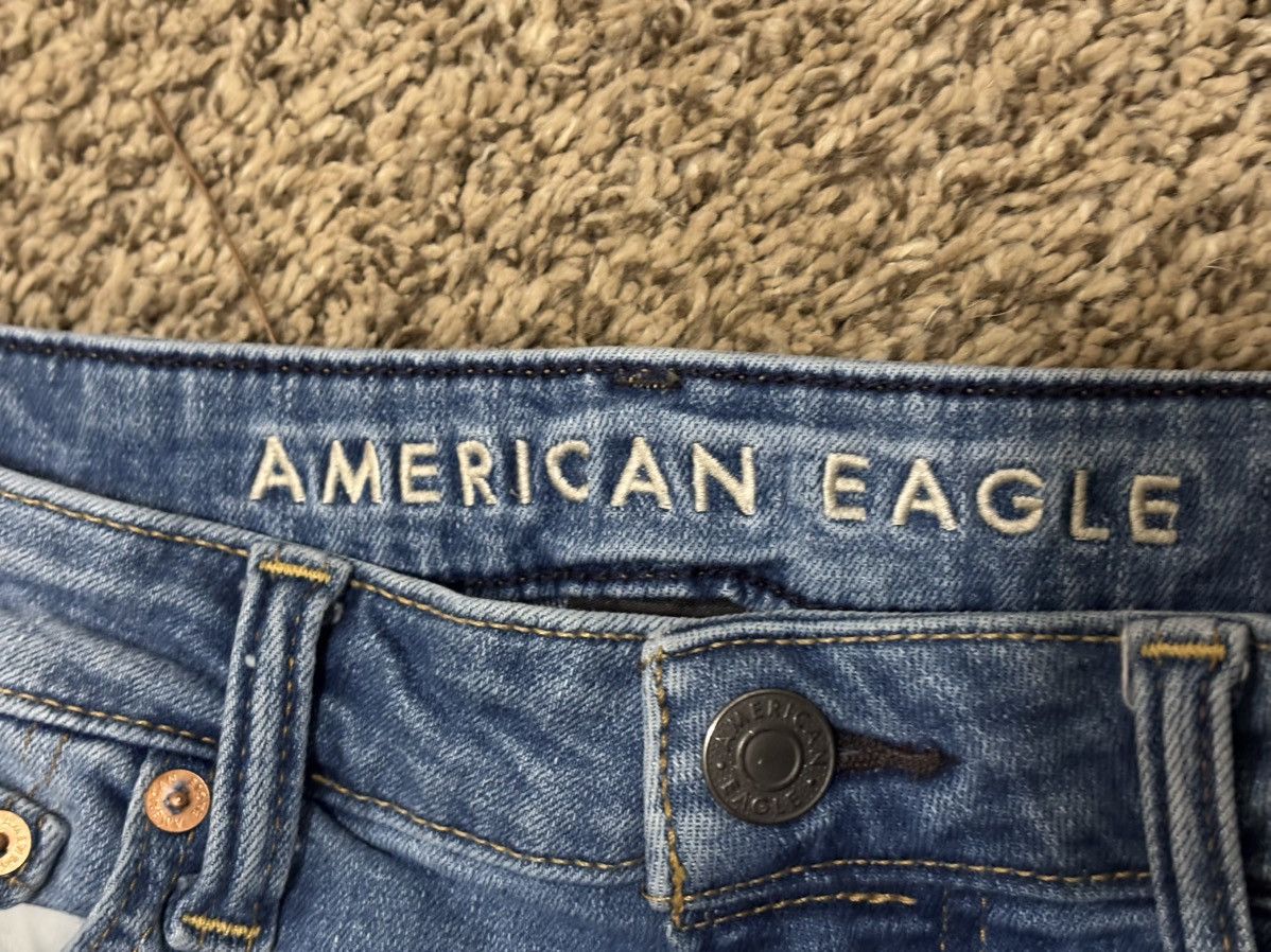 American Eagle Outfitters American Eagle Original Straight Jeans, Light Blue Size US 32 / EU 48 - 3 Thumbnail