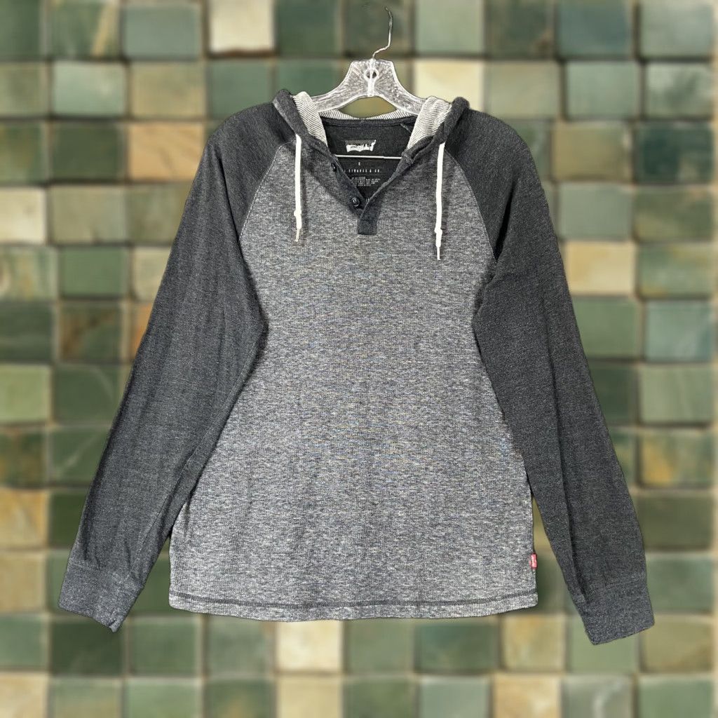 Levi's Levi's T-Shirt Hooded Long Sleeve Men’s S Gray Shirt Size US S / EU 44-46 / 1 - 1 Thumbnail