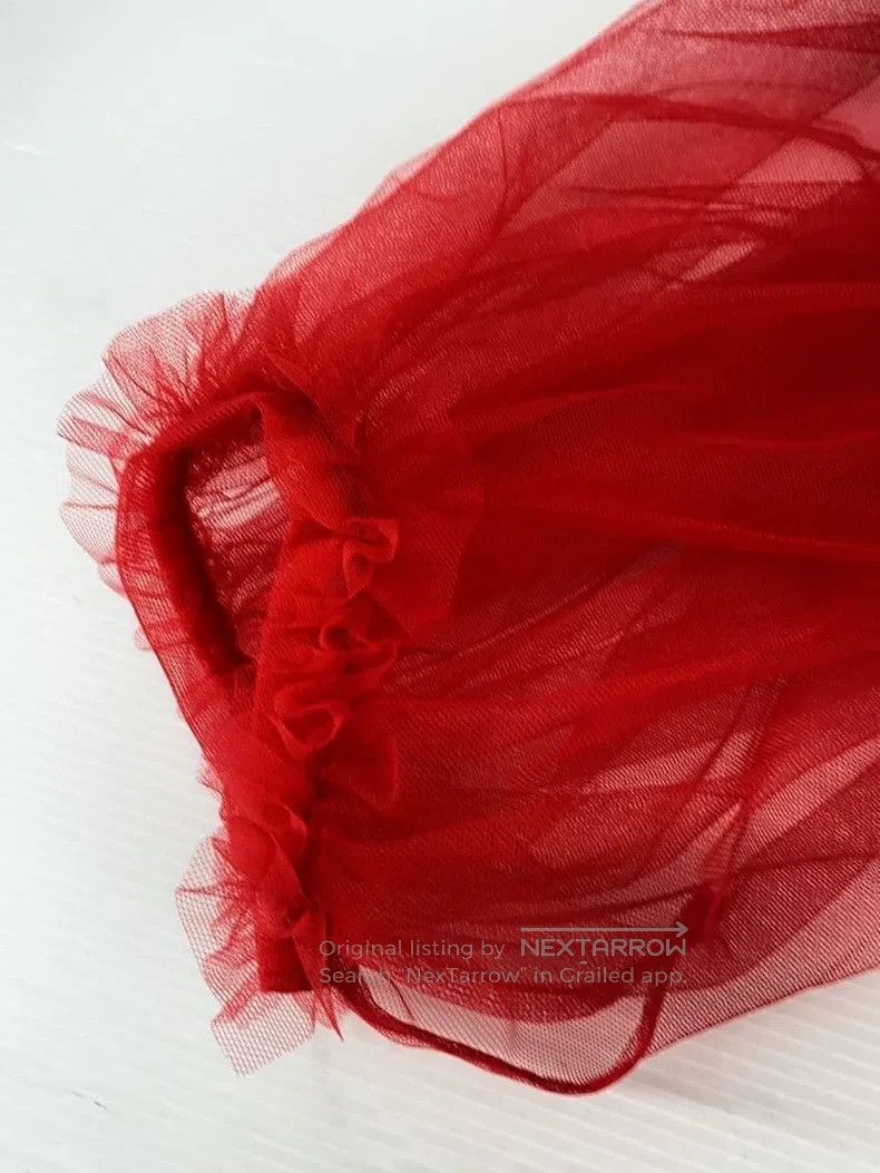 Comme des Garcons Comme des Garcons Red vintage lace top Size S / US 4 / IT 40 - 6 Thumbnail