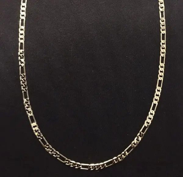Other Gold Chain Figaro Necklace And Matching Bracelet Set Size ONE SIZE - 4 Thumbnail