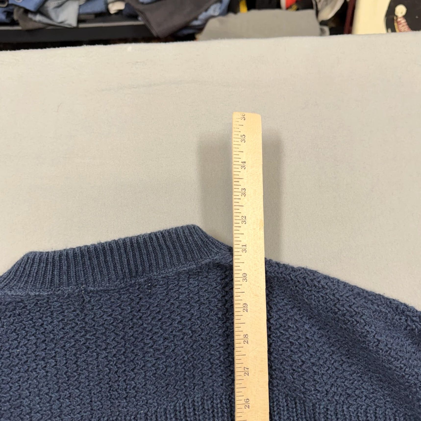 Eddie Bauer Eddie Bauer Mens Sweater 2XLT Blue Mock Neck Henley Cotton Knit Pullover USA Size US XXL / EU 58 / 5 - 5 Thumbnail