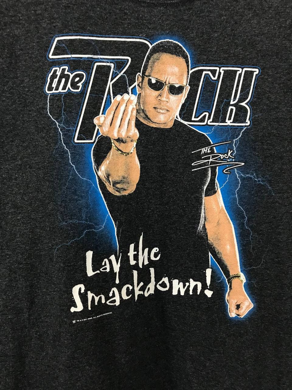 WWE The Rock WWE WWF wrestling tee Size US XL / EU 56 / 4 - 3 Thumbnail