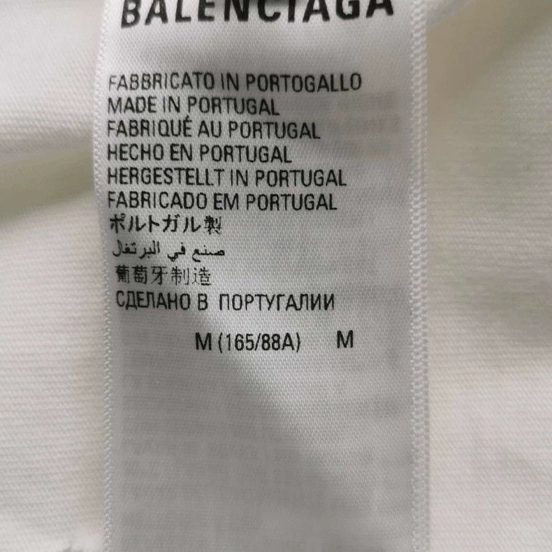 Balenciaga Balenciaga Cotton Plain Letter Logo Crewneck T-Shirt M Siz Size US M / EU 48-50 / 2 - 6 Thumbnail