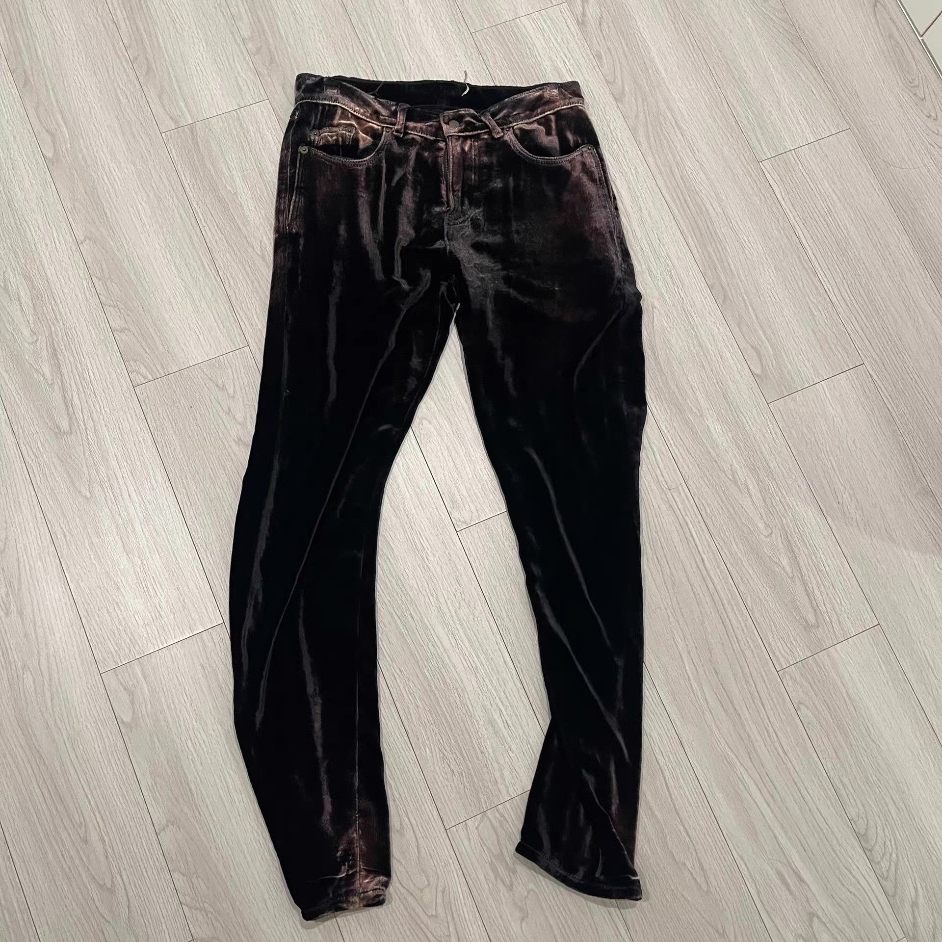 Saint Laurent Paris Saint Laurent velvet women's trousers Q19 Size 28" / US 6 / IT 42 - 1 Thumbnail