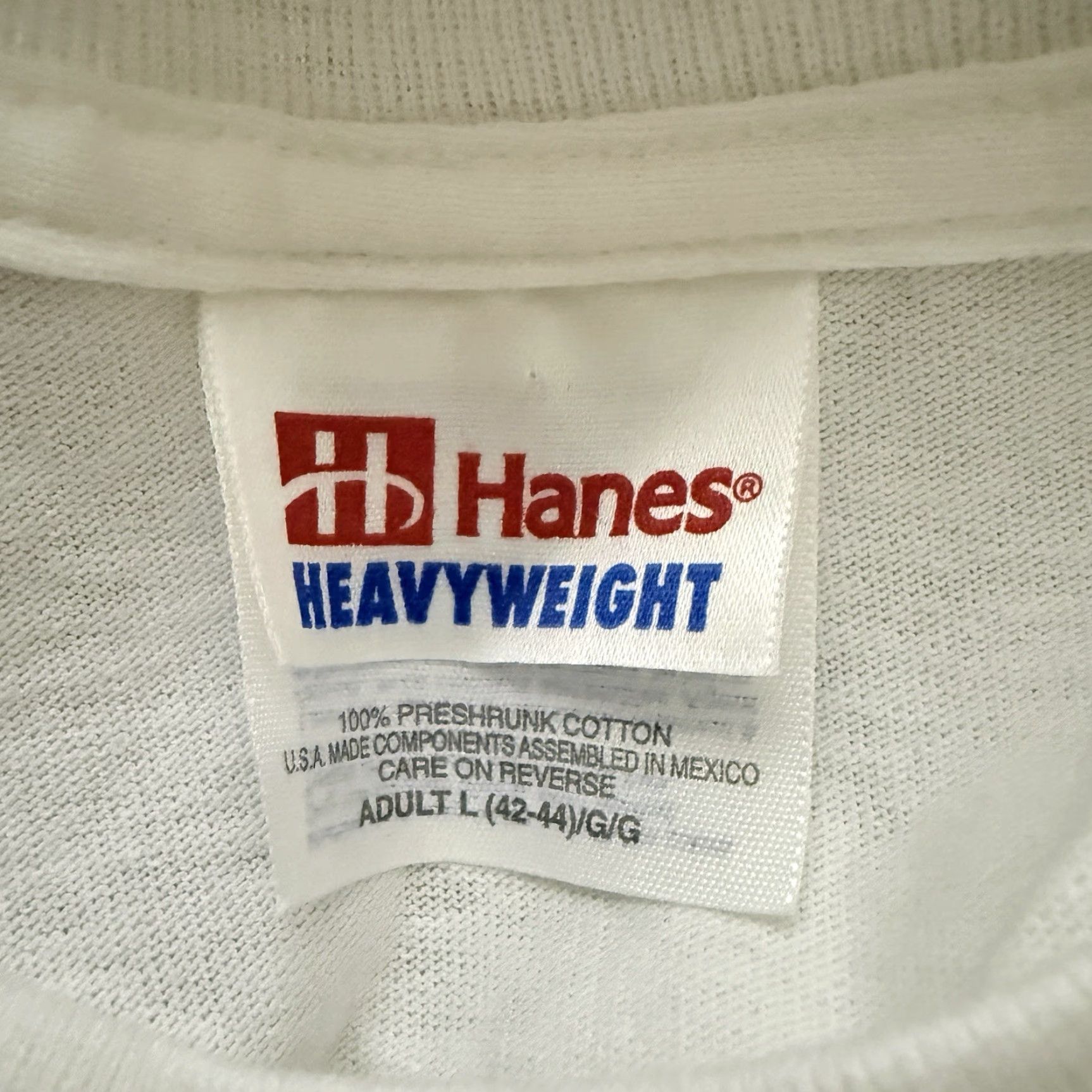 Hanes VINTAGE Hanes Carrera Grande 2000 White Graphic Tee Mens Size L Adult Regular Shirt Graphic Tee 2000s Mens Size US L / EU 52-54 / 3 - 4 Thumbnail