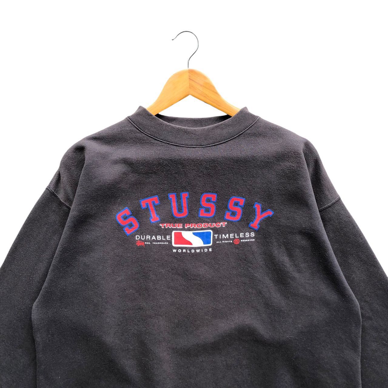 Stussy × Vintage Vintage perfect thrash STUSSY worldwide sweatshirt Size US M / EU 48-50 / 2 - 3 Thumbnail