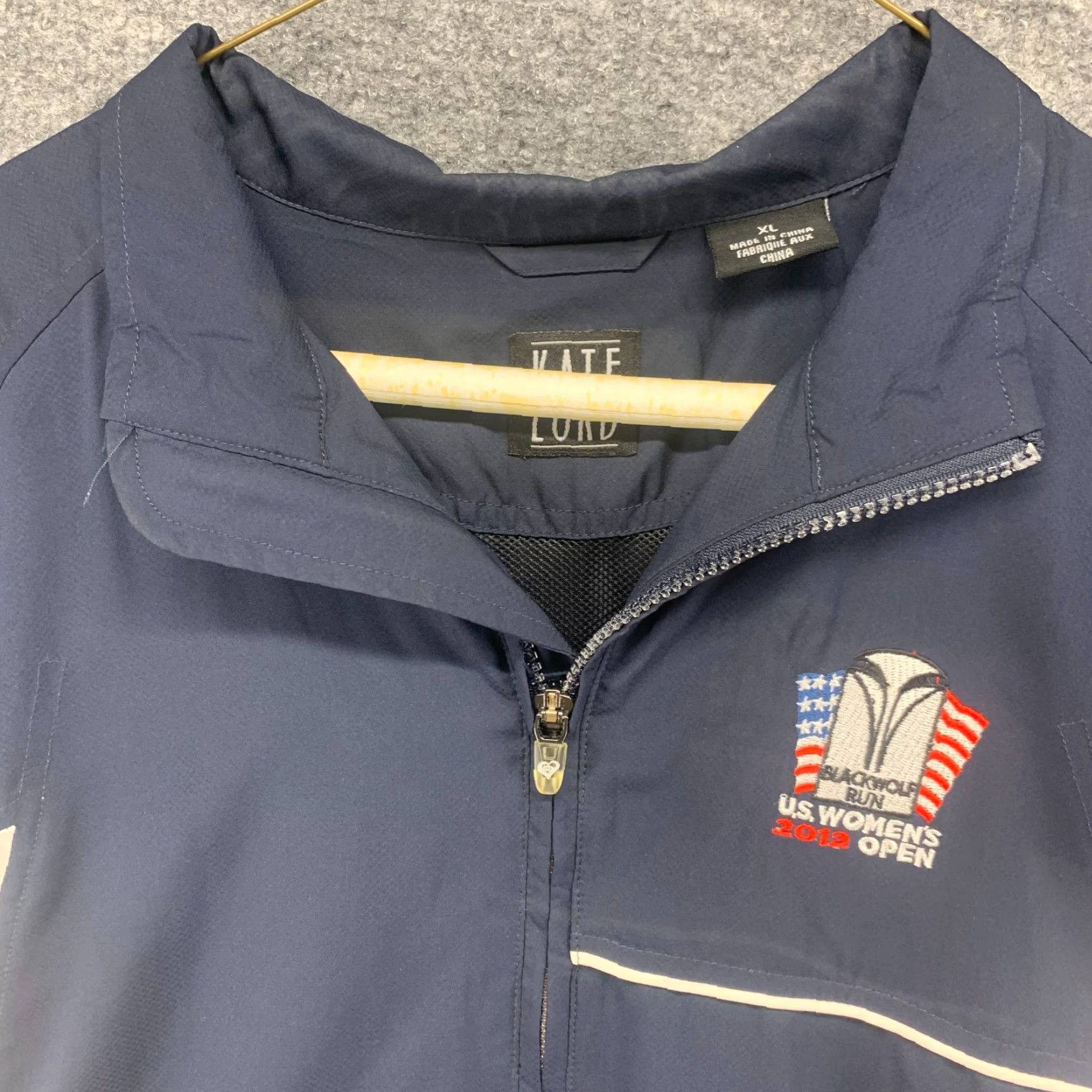 Vintage Kate Lord Jacket Womens XL Blue Windbreaker US 2012 Open Active Full Zip Lined Polyester Size XL / US 12-14 / IT 48-50 - 4 Thumbnail