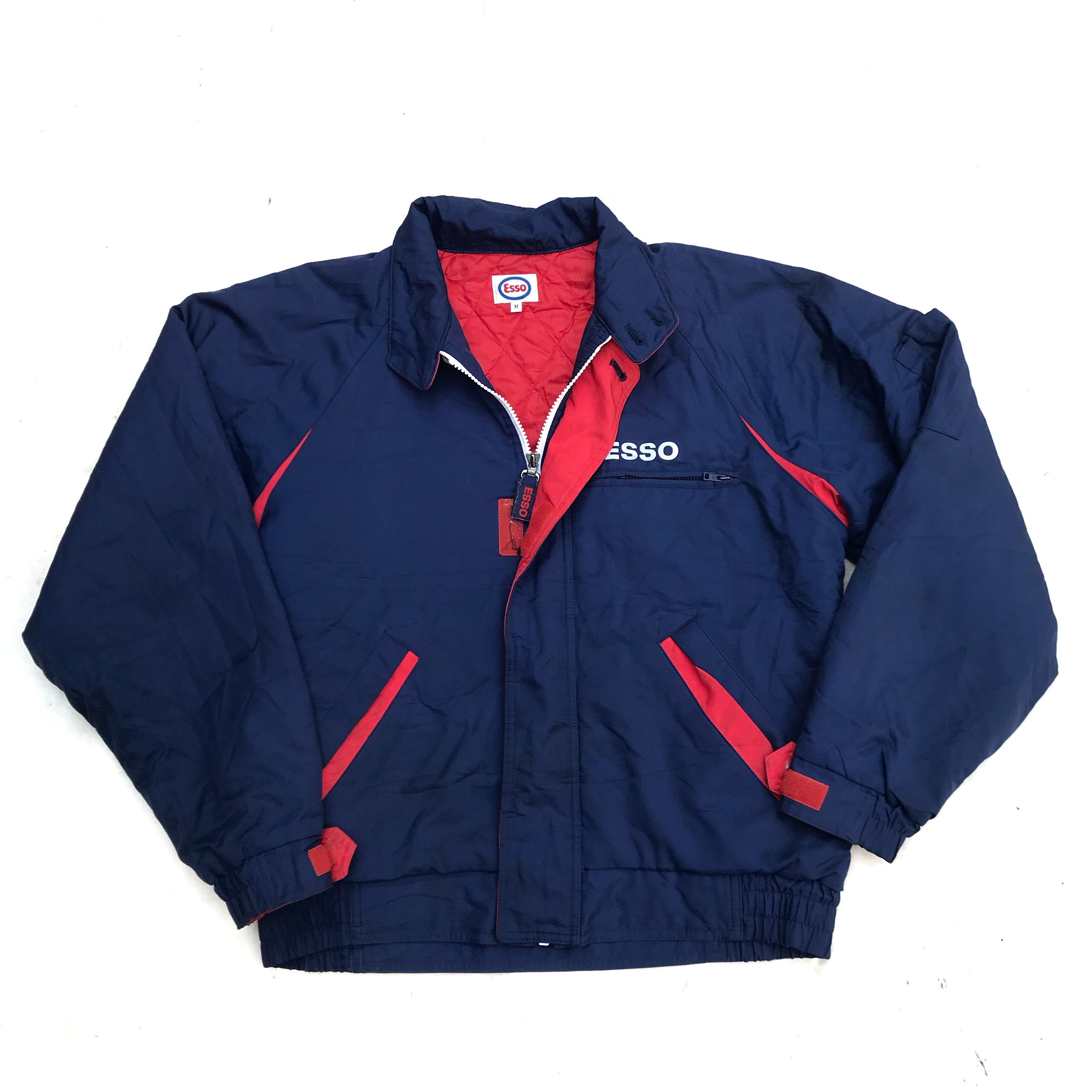 Japanese Brand Esso Us Safety Reflective Gas Station Staff Jacket Blue Size US M / EU 48-50 / 2 - 2 Thumbnail